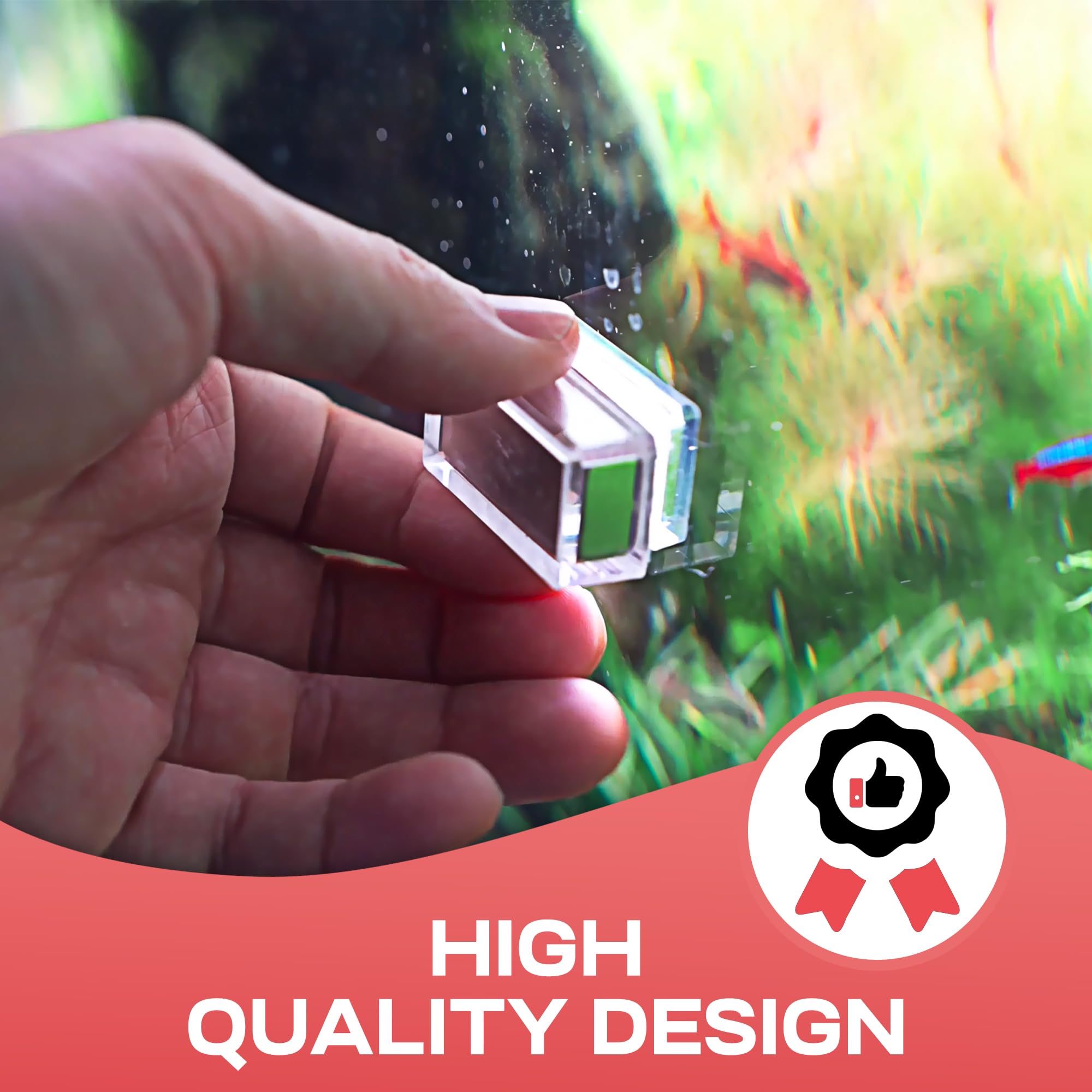 Chihiros Magnetic Aquarium Cleaner for 8-10mm Thick Glass Tanks - Non-Slip & Scratch-Free Fish Tank Glass Cleaner with Floating Design - Professional Aquarium Cleaning Tool for Nano Reef & Planted Tanks - Perfect for Home, Office or Pet Store Aquarium Maintenance