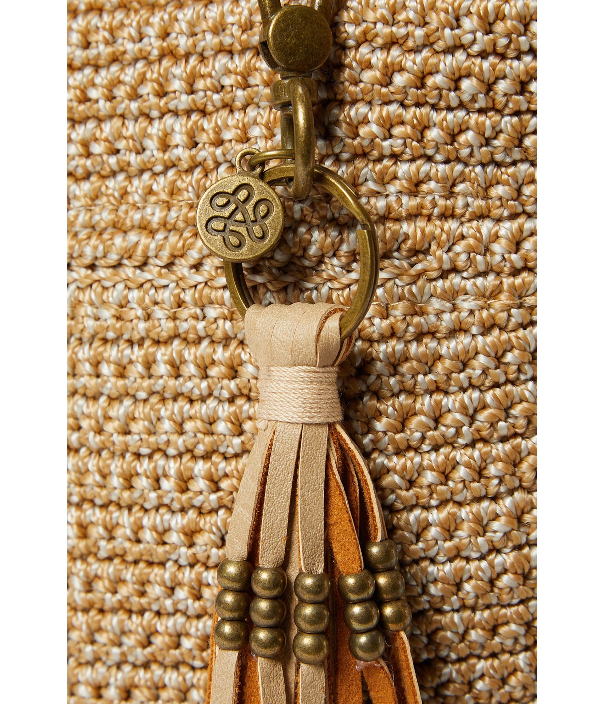 The Sak Lucia Crossbody Purse - Hand Crocheted Women's Handbag with Zipper Pockets for Everyday Use, Travel & Work | Stylish Boho Shoulder Bag for Women
