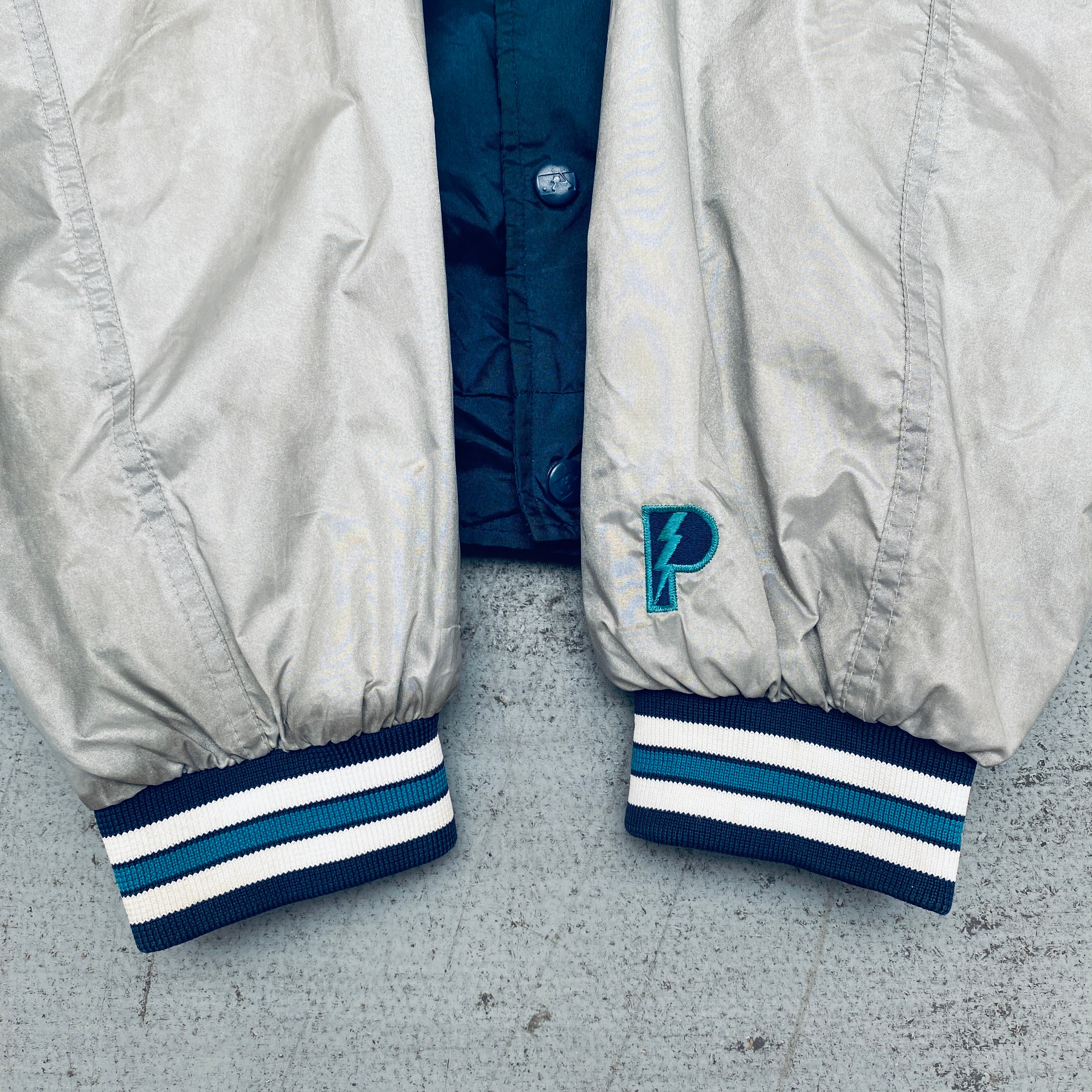 Seattle Mariners 1990s Vintage Pro Player Lightweight Dugout Bomber Jacket XXL - Perfect for Baseball Games, Retro Fashion & Sports Fan Collectibles