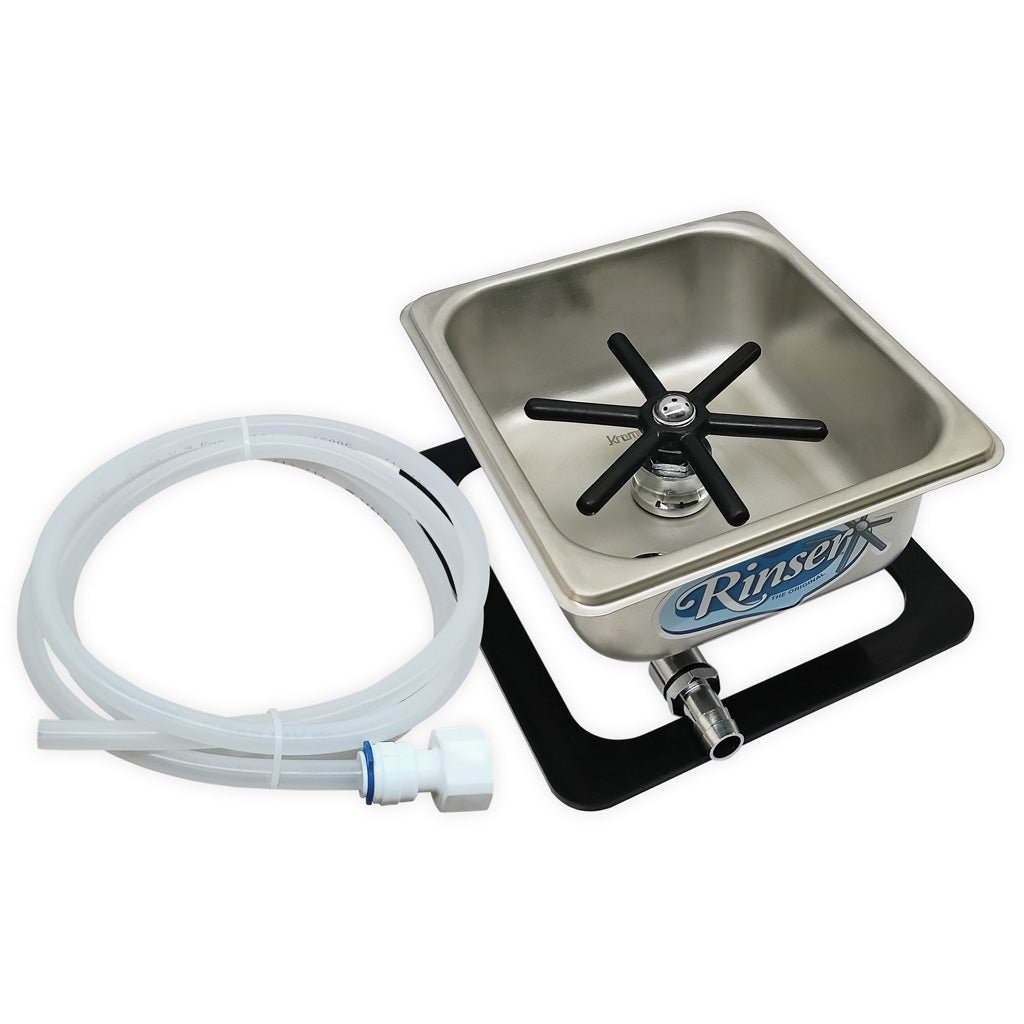 Krome Dispense Flush Mount Rinser - Premium Stainless Steel Sink Sprayer for Kitchen & Bar - Perfect for Washing Dishes, Fruits, and Pets