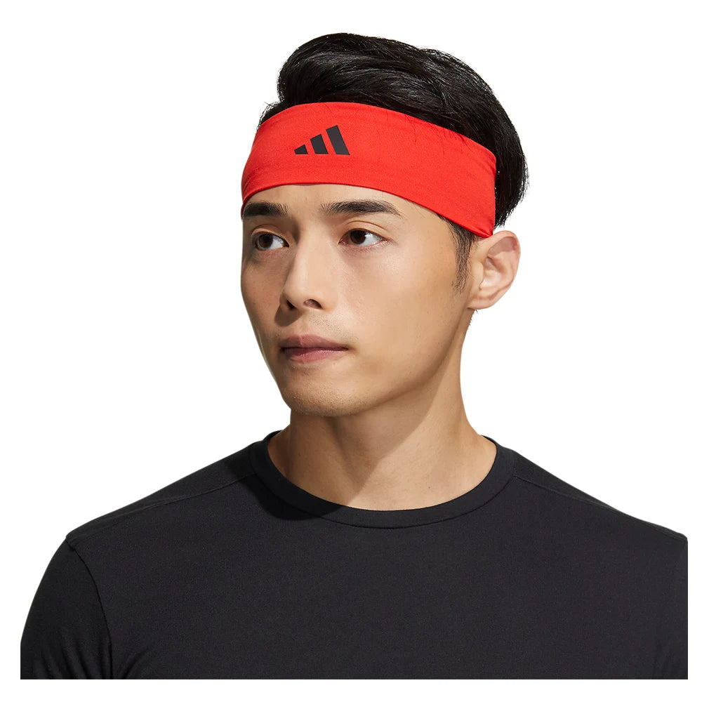 Alphaskin 3-Pack Headband Set - Red & Black Stretchable Sports Headbands for Women & Men - Perfect for Running, Yoga, Workouts and Fitness Activities