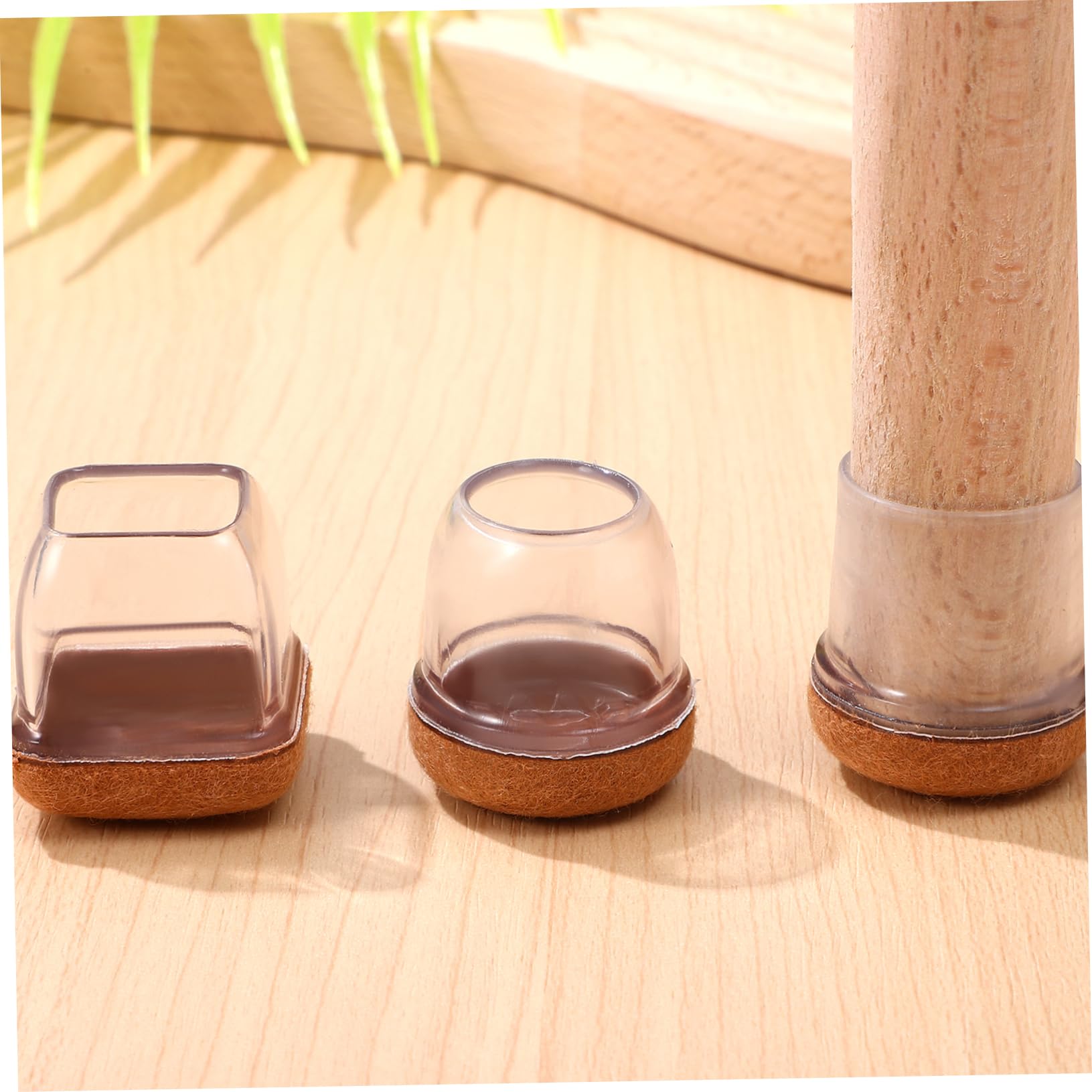 ABOOFAN 16-Piece Furniture Floor Protectors - Round and Square Chair Leg Sliders for Hardwood Floors - Non-Slip, Scratch-Resistant Pads for Dining Chairs, Tables, and Office Furniture - Perfect for Home, Office, and Restaurant Use