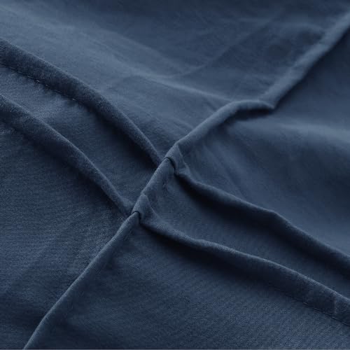 35 - Navy - Grid (No Comforter)