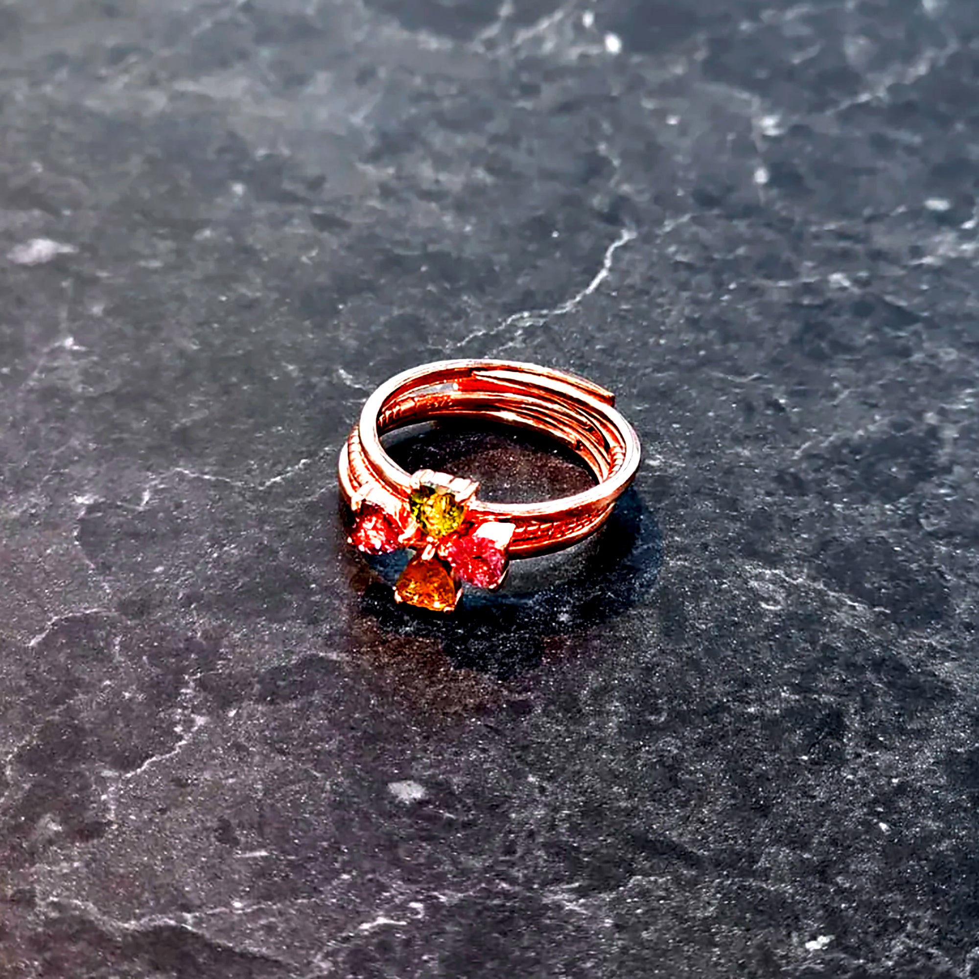 AG Collective Jewelry - Raw Grace Ring Set for Women | Sterling Silver Stackable Rings | Perfect for Everyday Wear, Layering & Special Occasions