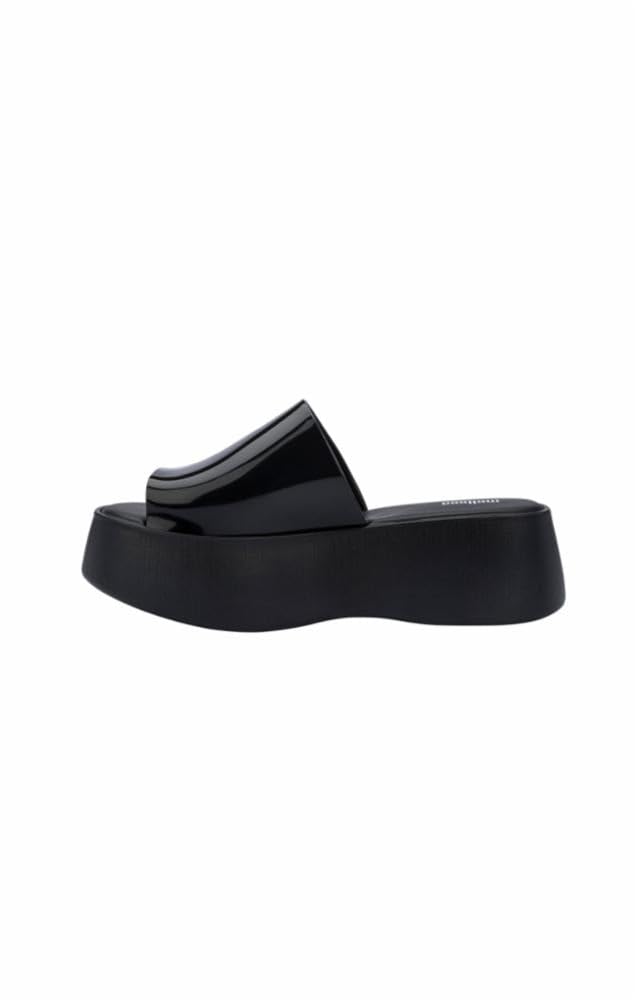Melissa Women's Becky Platform Sandals - Black Size 5 | Comfortable Summer Wedge Sandals for Beach, Vacation & Casual Outfits