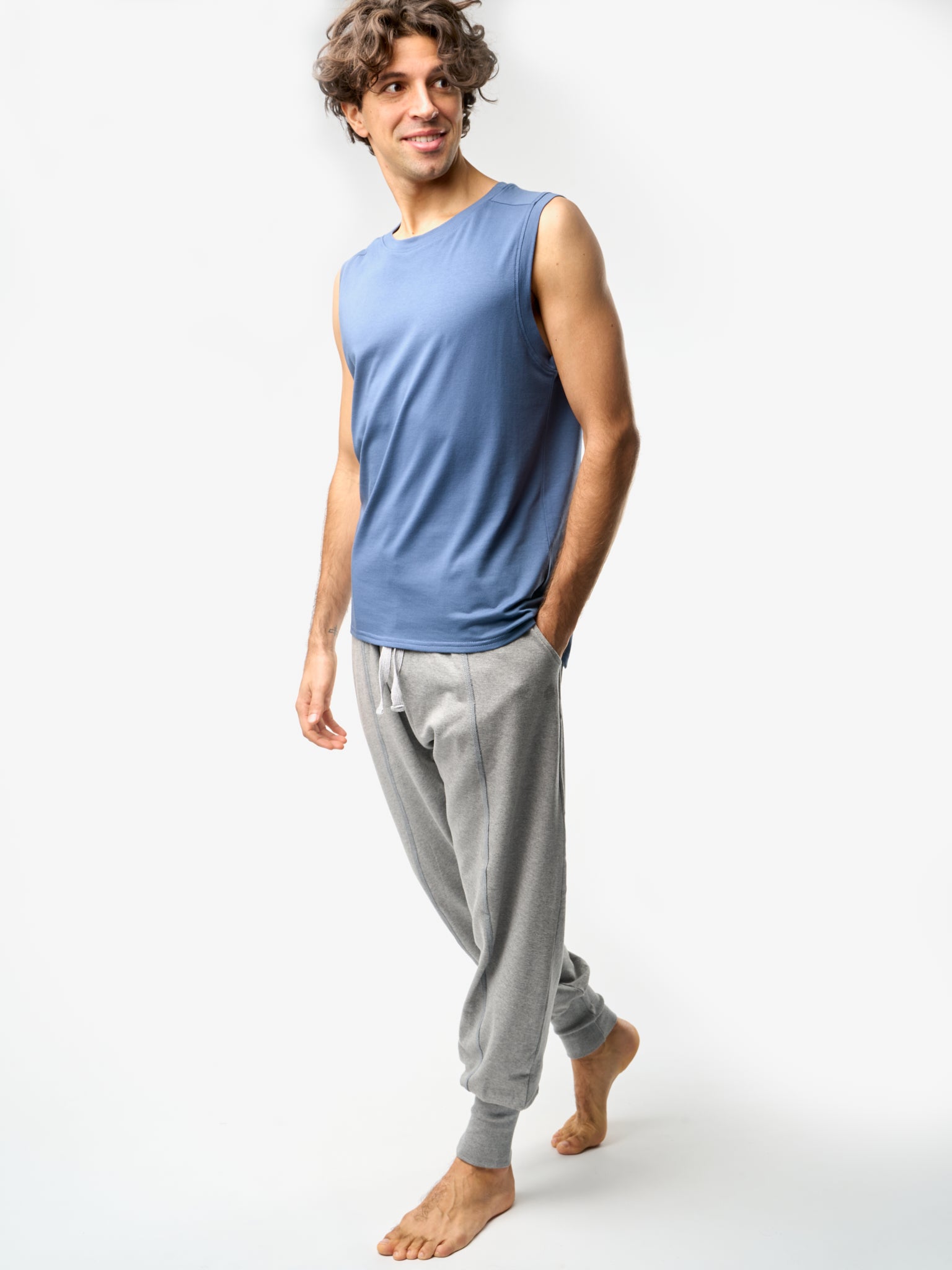Men's Cotton Stretch Vest - Comfortable & Breathable for Gym, Running & Outdoor Activities