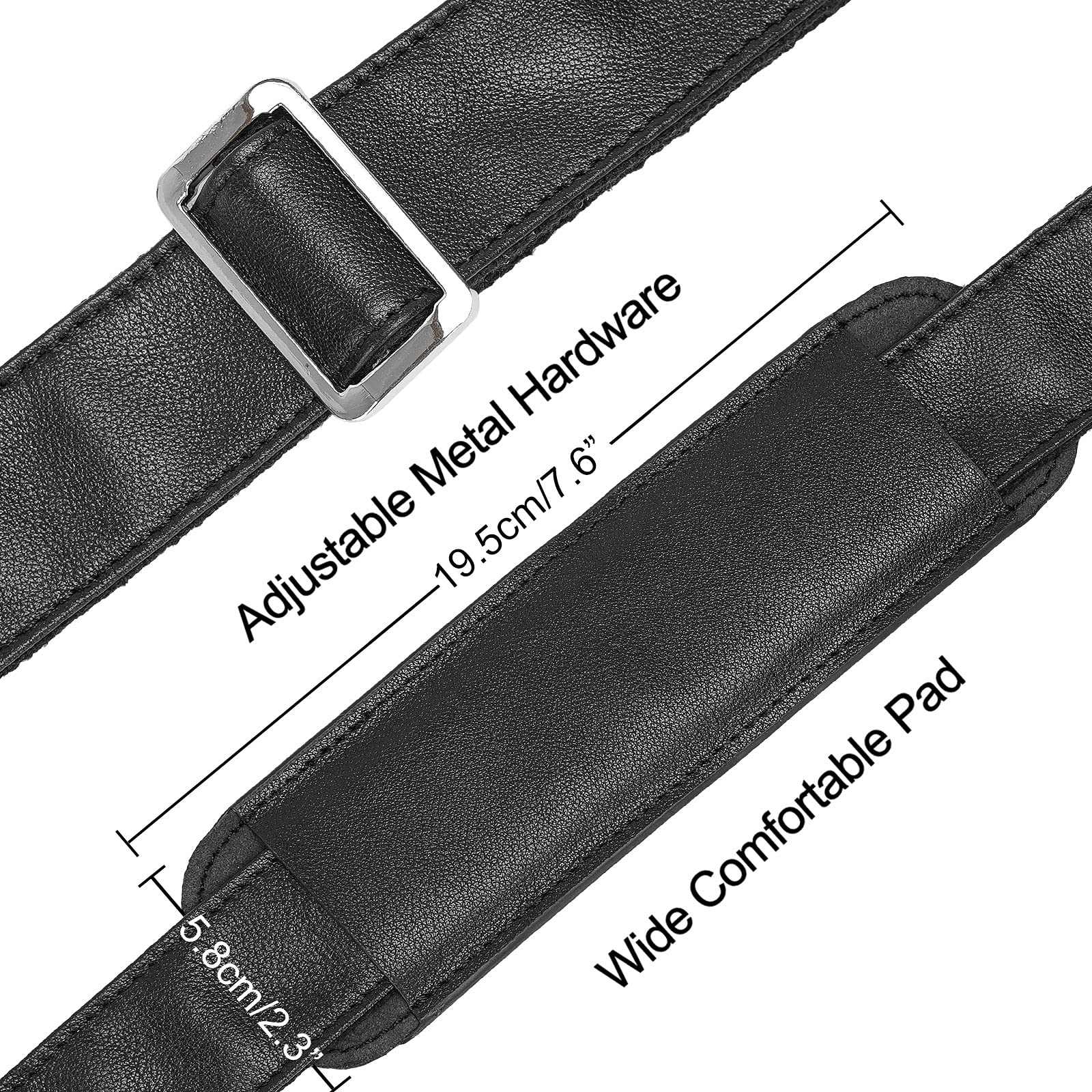 Premium Full Grain Leather Shoulder Strap - Durable Replacement Bag Strap for Laptop Briefcase, Messenger Bag, Duffel, Crossbody & Travel Bags | Perfect for Work Commute, Business Trips & Daily Carry Accessories