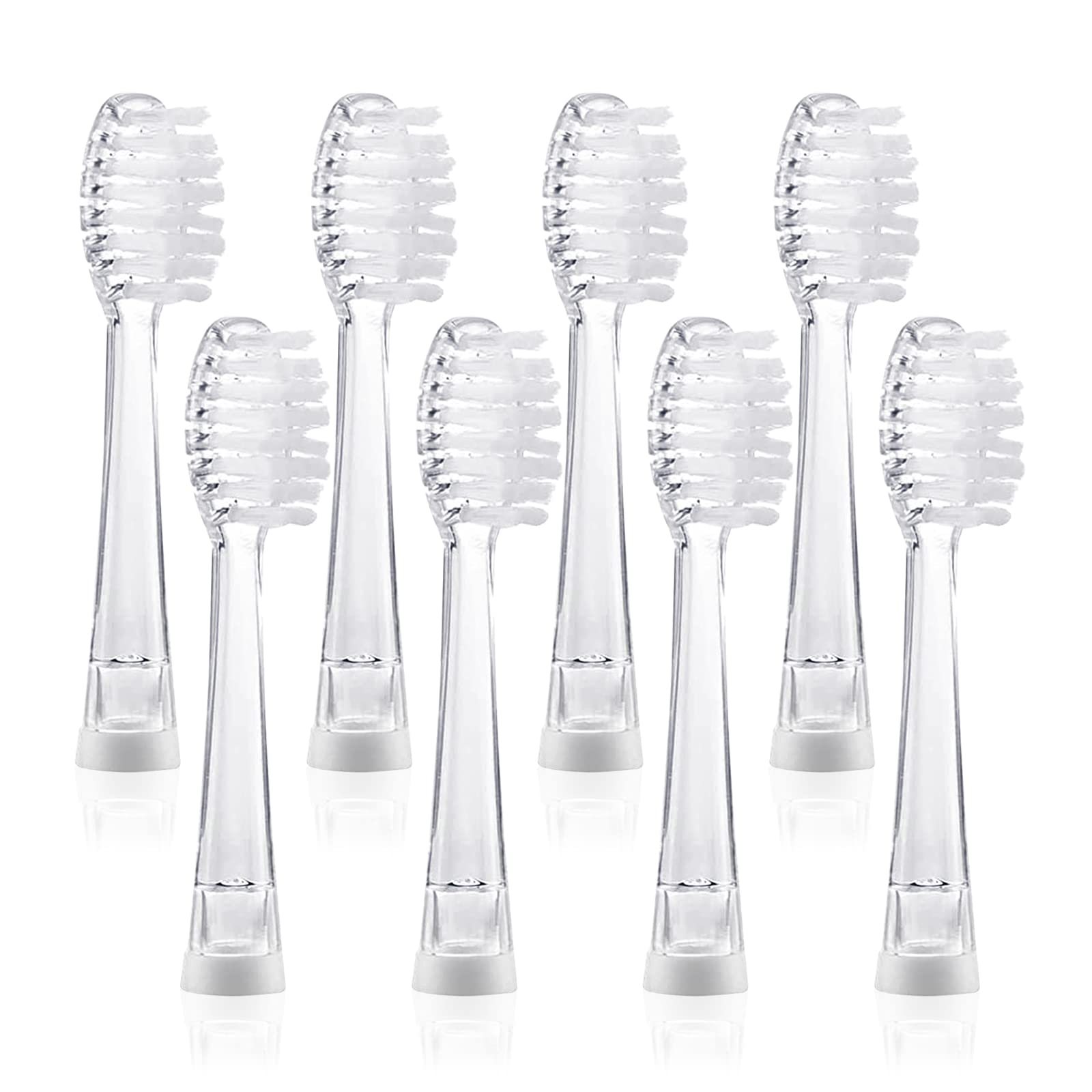 SEAGO Kids Electric Toothbrush Replacement Heads 8-Pack (SG977/SG513) - Soft Bristles for Toddlers & Children - Compatible with SEAGO Electric Toothbrushes - Perfect for Gentle Dental Care at Home & Travel
