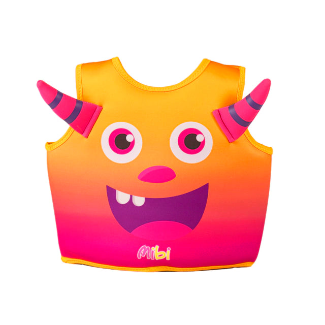 Mibi Monsters Neo Pink Vest for Kids Ages 3-6 | Soft & Comfortable Toddler Jacket for Playdates, Preschool & Outdoor Adventures