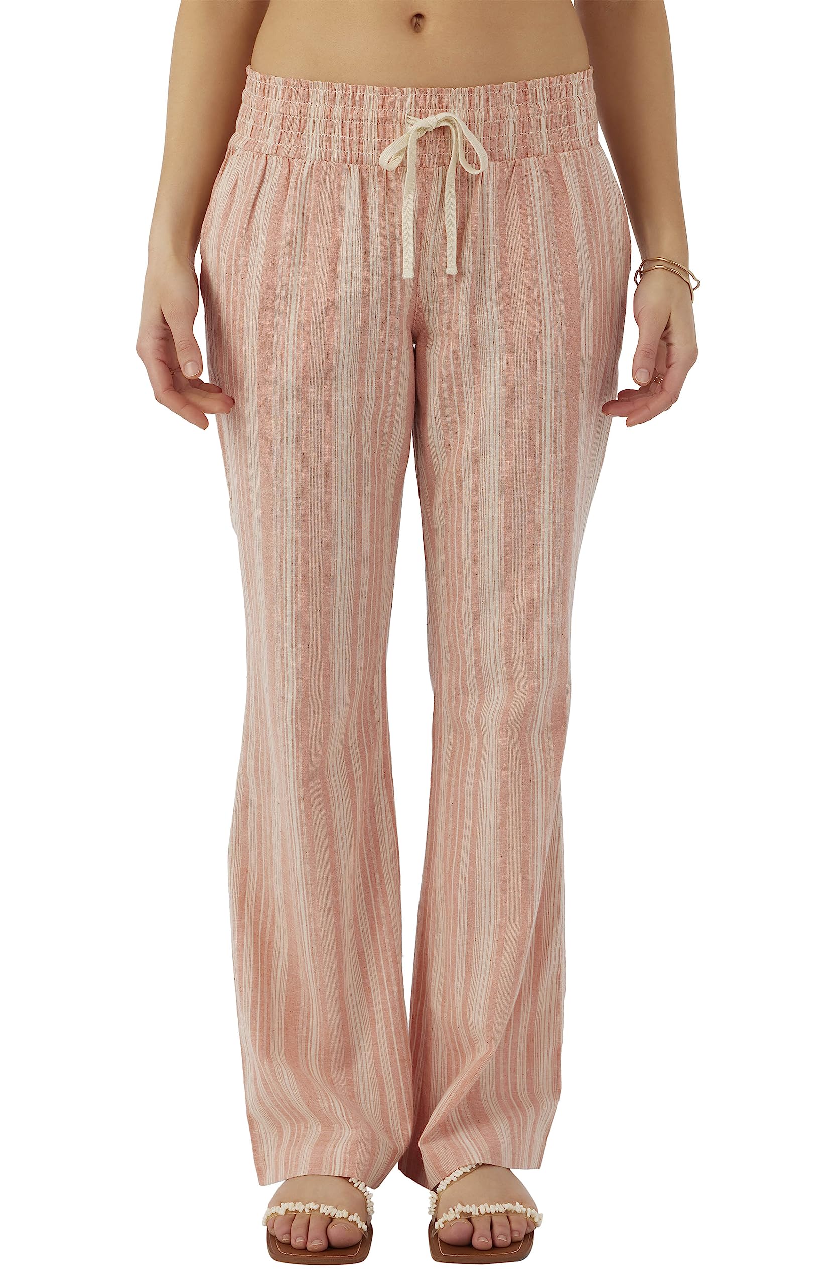 O'NEILL Women's Woven Wide Leg Pants - Comfortable Casual Elastic Waist Lounge Pants for Yoga, Travel & Everyday Wear