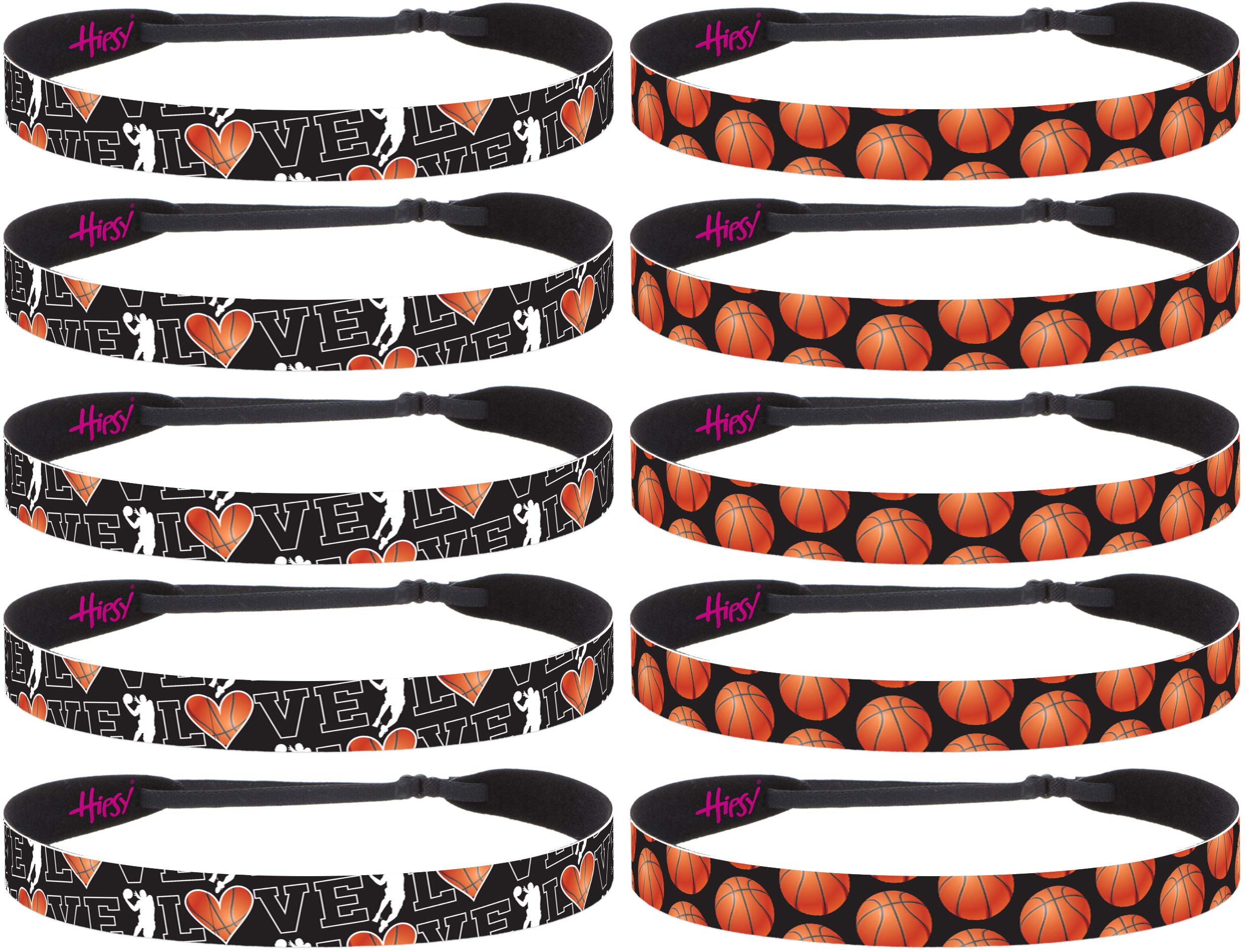 Hipsy Adjustable No Slip Basketball Headband for Women, Girls & Teens - Perfect for Sports, Workouts, and Outdoor Activities
