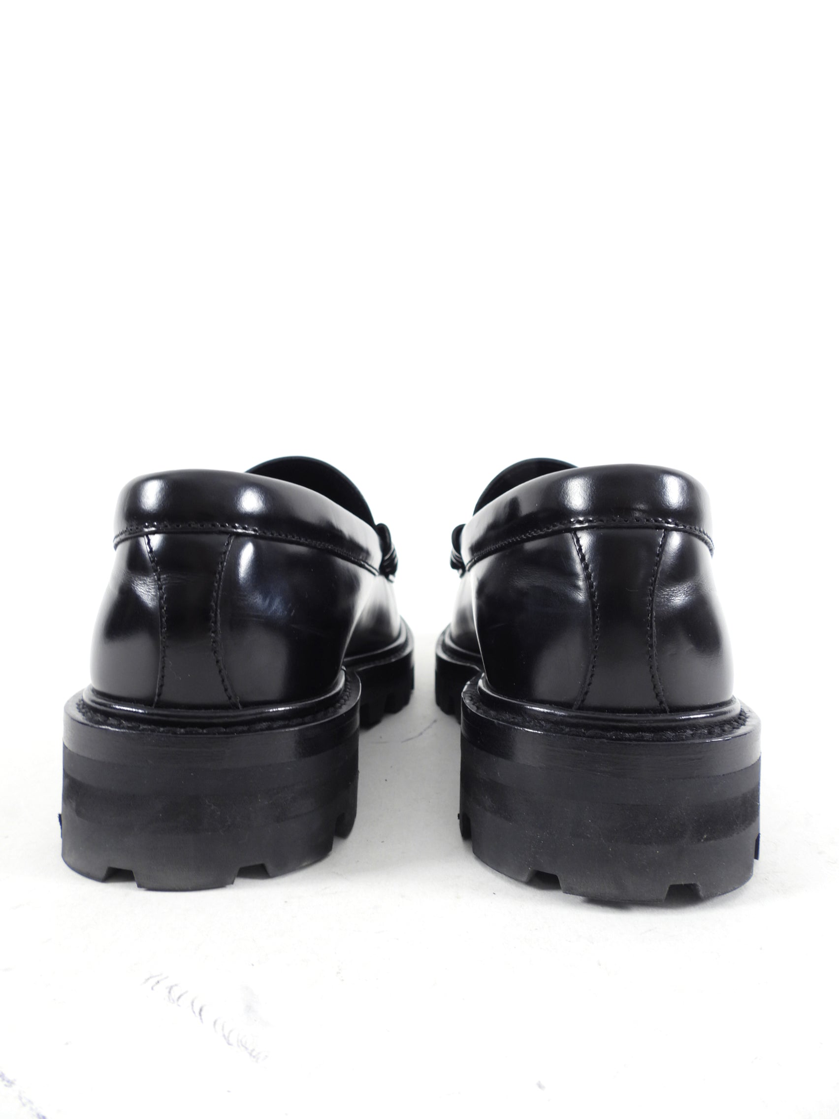 Celine Margaret Loafer with Triomphe Chain - Women's Classic Leather Slip-On Shoes Size 37 | Perfect for Office, Business Meetings & Formal Occasions