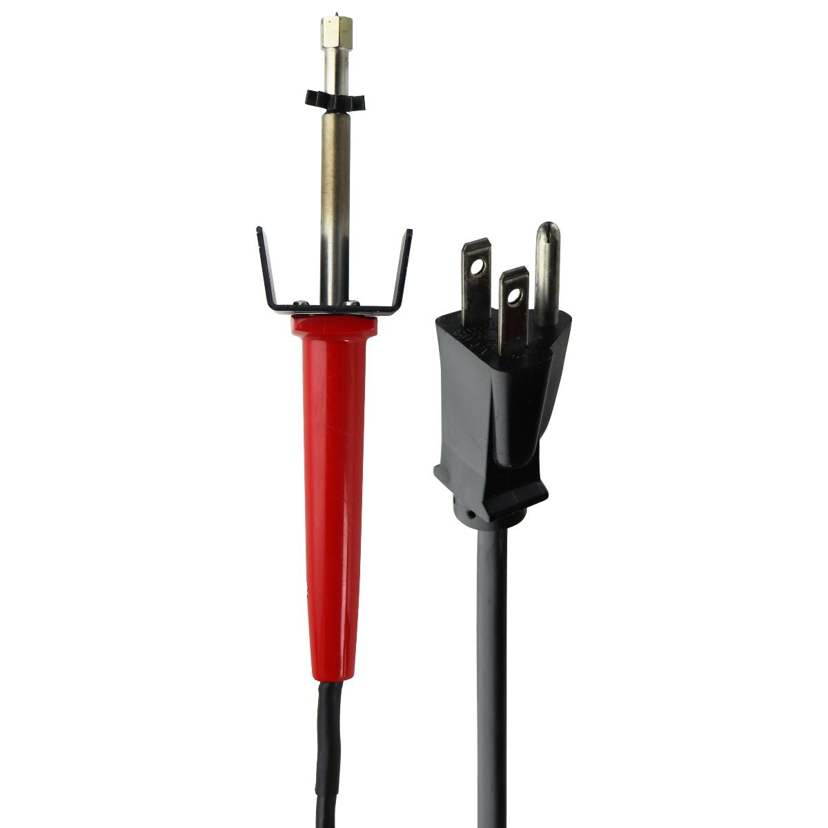 110V Soldering Iron with Heat-Resistant Guard - Professional Electric Soldering Tool for DIY & Electronics Repair (Red/Black) - Perfect for Home, Workshop, and Circuit Board Projects