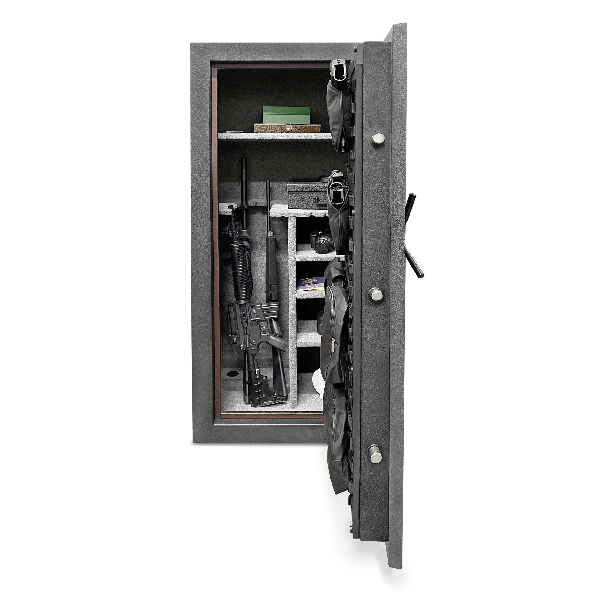 Stealth Essential EGS28 Special Edition Gun Safe - 28 Gun Capacity, 30 Minute Fire Protection, California DOJ Approved (Black) - Perfect for Home Security, Firearm Storage & Gun Safety