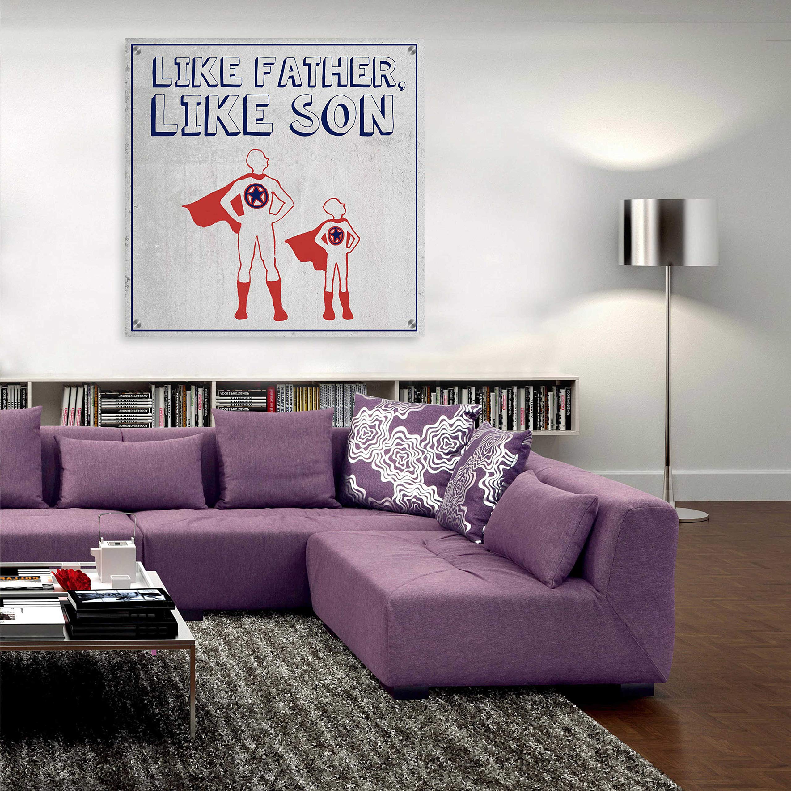 Epic Art 'Little Hero I' by Grace Popp - 36x36 Inch Acrylic Glass Wall Art Painting - Modern Home Decor for Living Room, Bedroom & Office