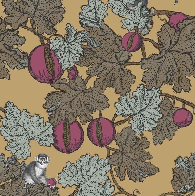 Cole & Son Frutto Proibito Multi Color Wallpaper - Premium Peel & Stick Wallpaper for Living Room, Bedroom, or Office Decor