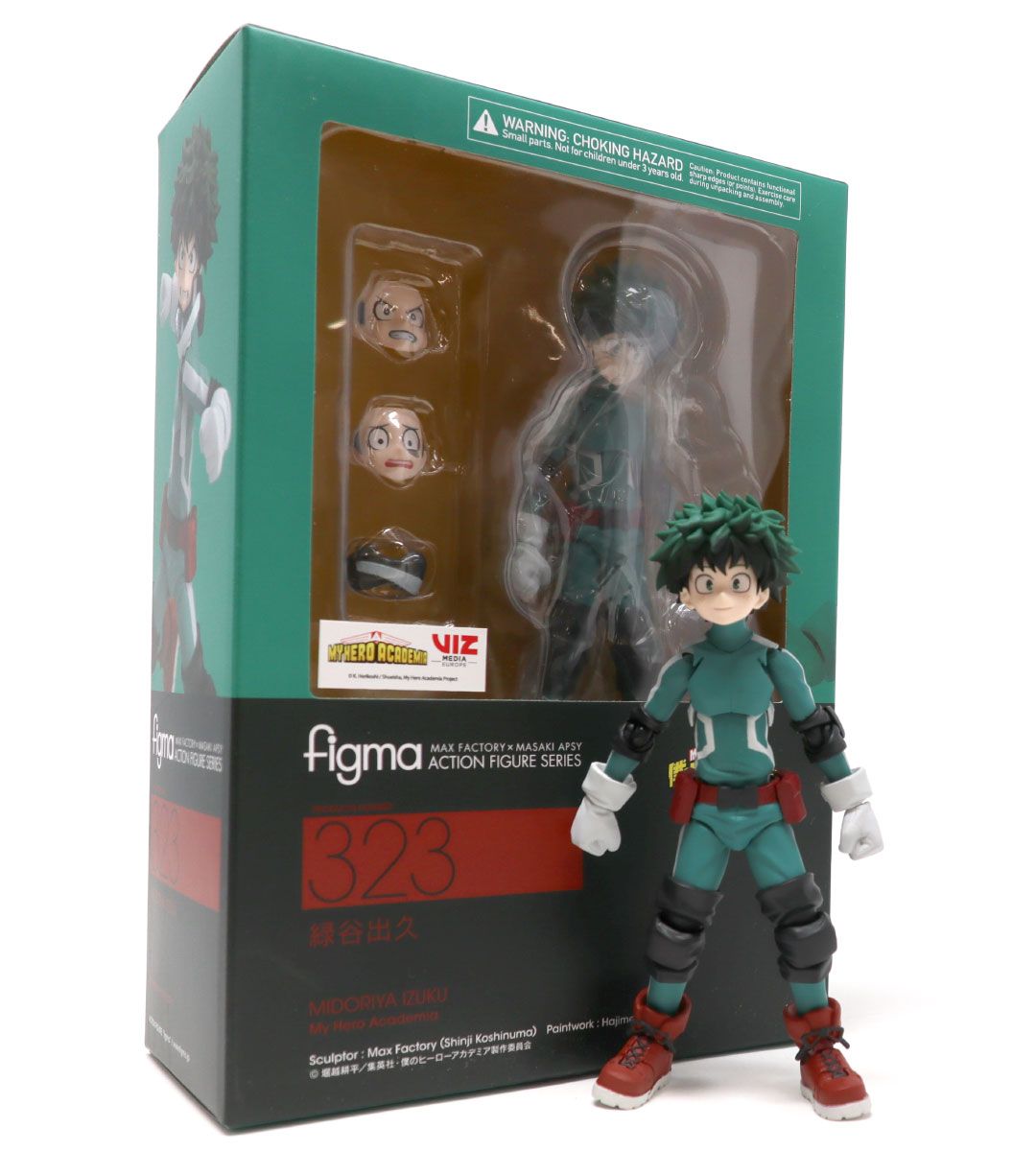 Figma Izuku Midoriya Action Figure - My Hero Academia Anime Collectible for Display & Cosplay Play