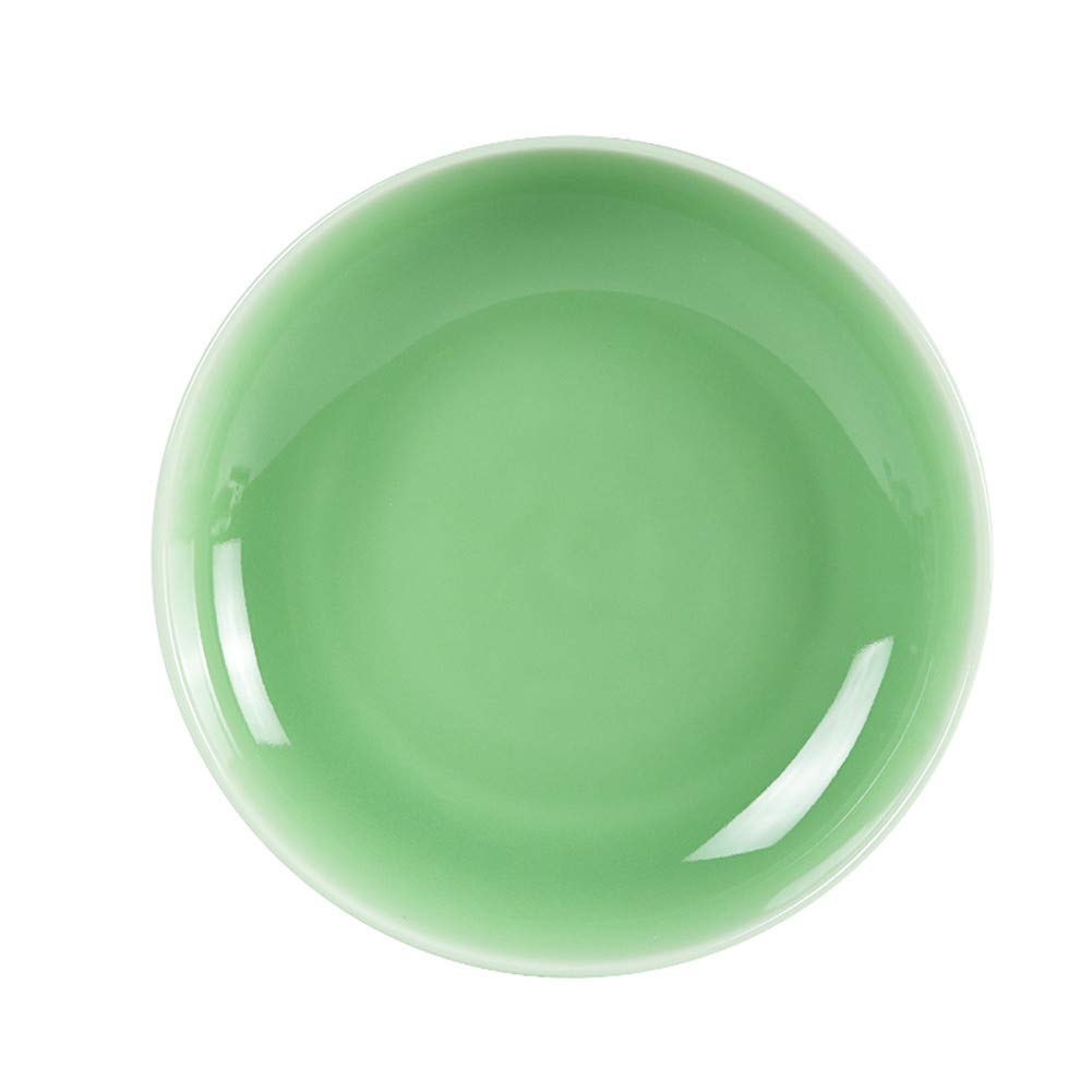 4-Piece Celadon Green Salad Plates Set - 7.5 Inch Microwave & Dishwasher Safe Dinnerware - Perfect for Home Dining, Parties & Restaurant Use