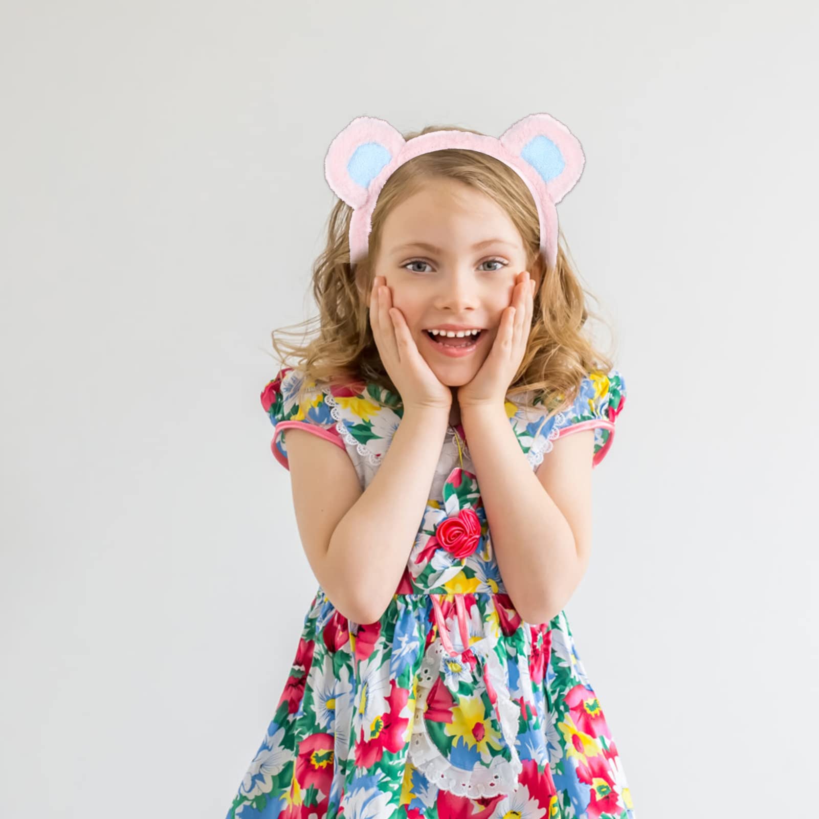 FOMIYES Bear Ear Headband for Women & Girls - Handmade Fabric Animal Hair Accessories for Halloween, Christmas, and Costume Parties - Cute & Comfortable Hair Hoop for Dress-Up and Cosplay