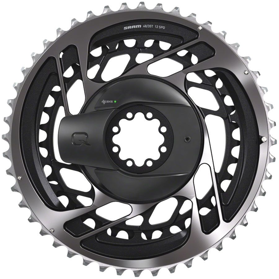 SRAM RED AXS Power Meter Kit - 50/37T, 2x12 Speed, 8 Bolt Direct Mount, Polar Gray (D1) | High-Performance Cycling Power Meter for Road Bikes & Triathlon Training