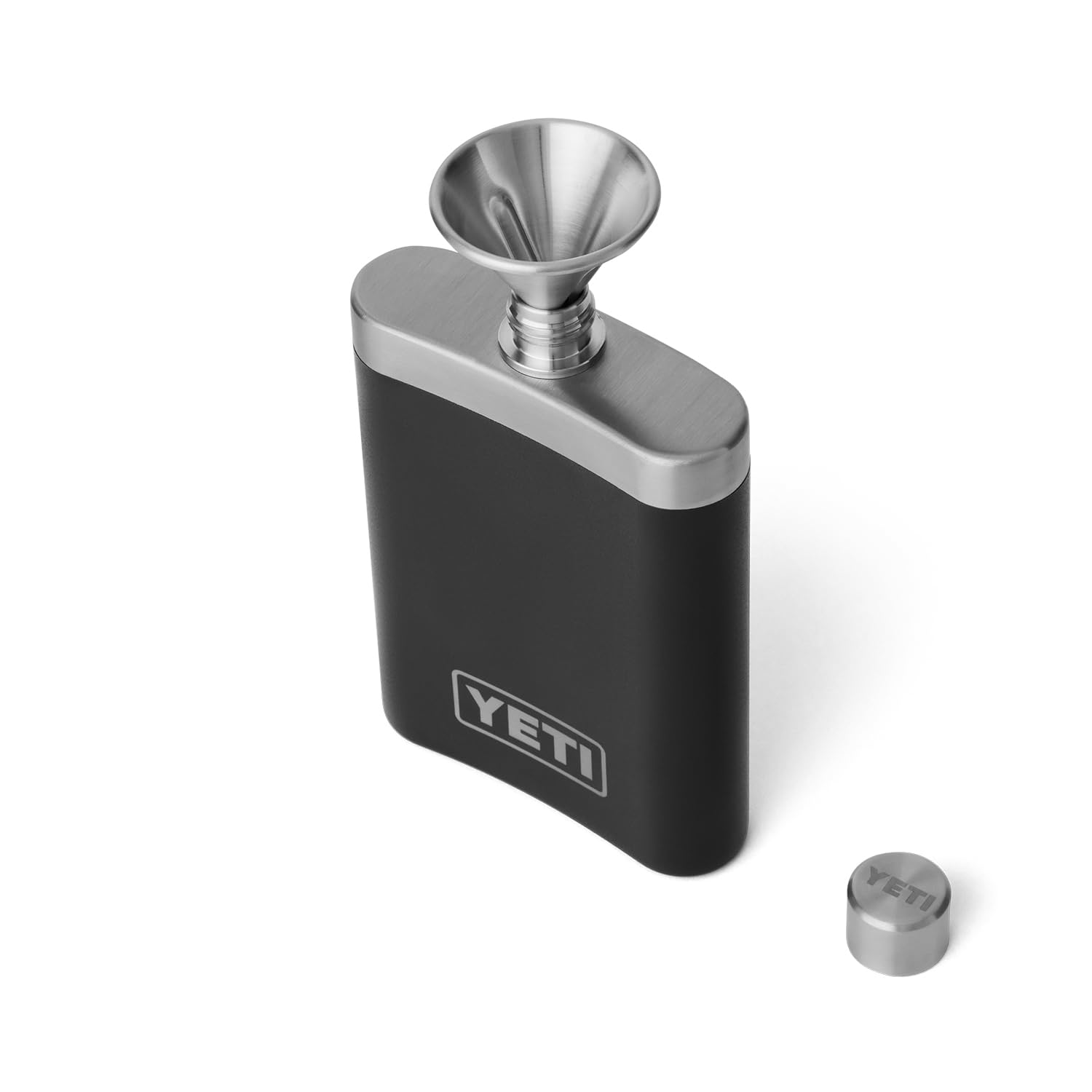 YETI 7 oz Stainless Steel Flask with Leak-Proof Funnel - Perfect for Whiskey, Bourbon & Outdoor Adventures | Camping, Hiking & Travel Essential