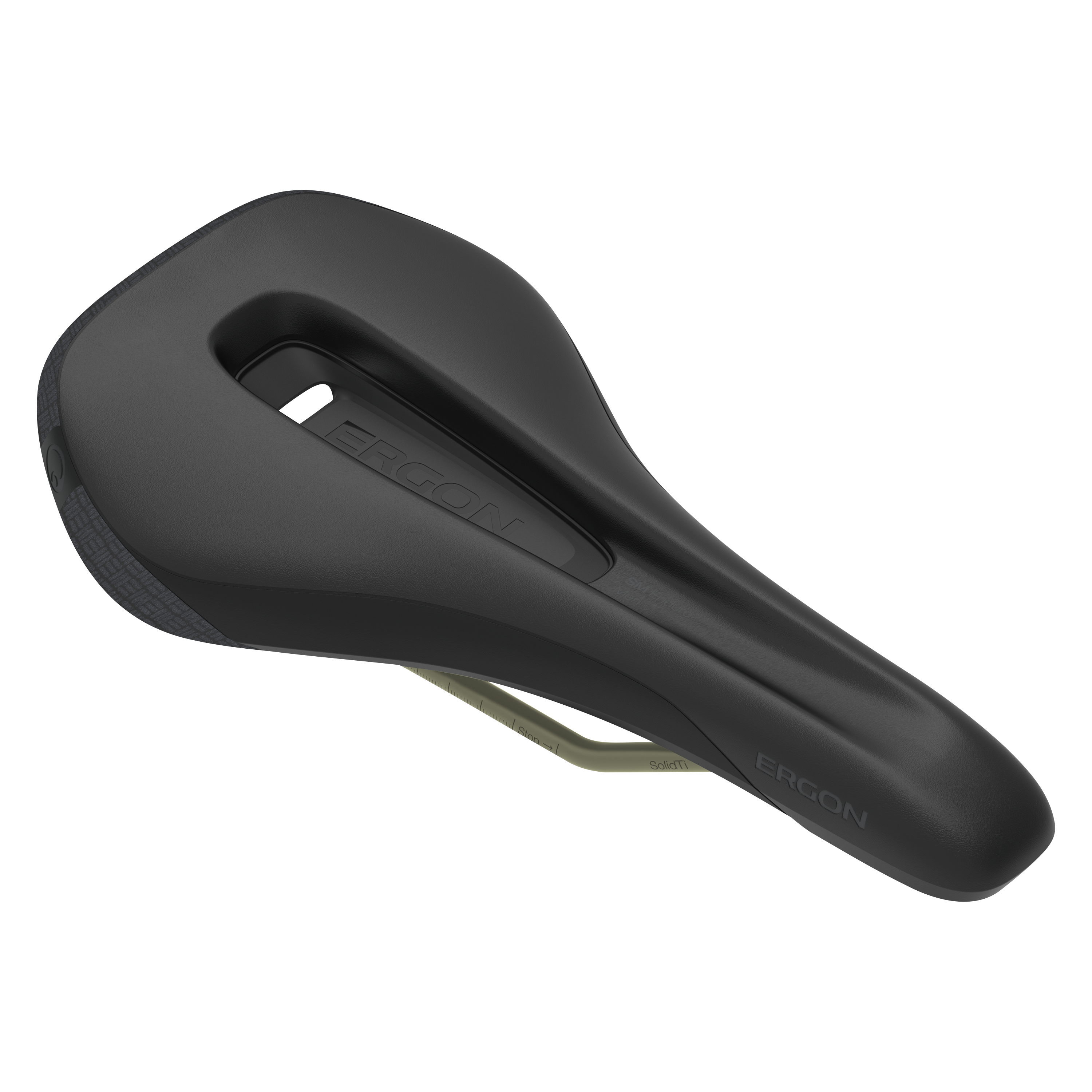 Ergon SM Enduro Pro Ti Men's Mountain Bike Saddle - Lightweight Titanium Rails for Enduro & Trail Riding - Perfect for Long-Distance Cycling & Technical Descents