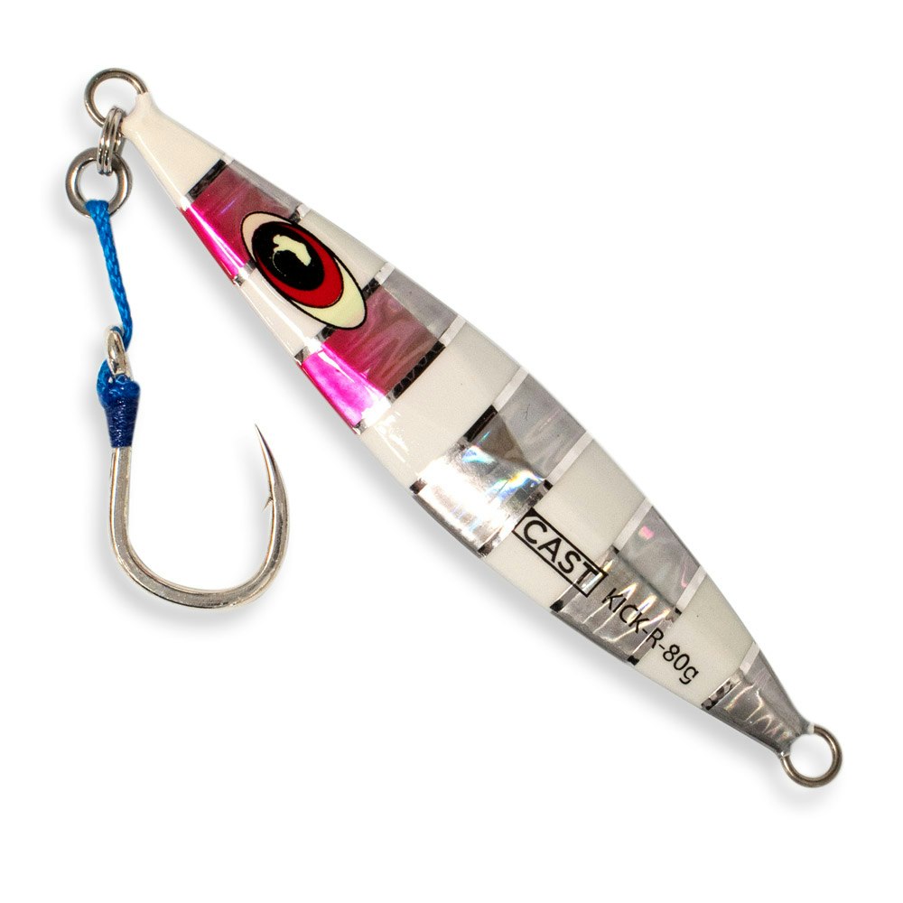 Slow Pitch Jig Casting Lure 80g - Premium Saltwater Fishing Bait for Bass, Snapper & Grouper - Ideal for Deep Sea & Offshore Angling
