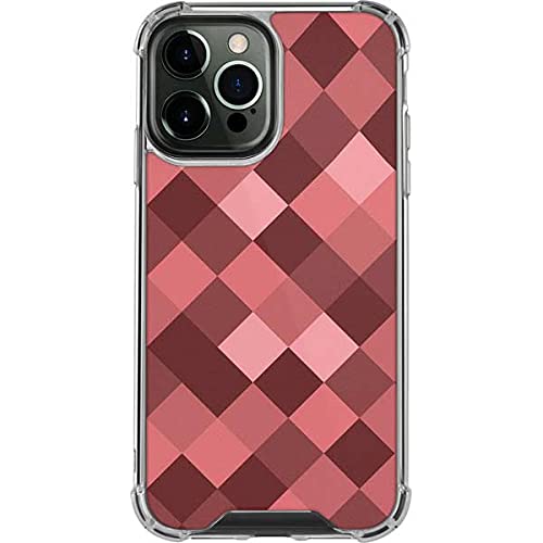 Skinit Clear Phone Case for iPhone 13 Pro Max - Autumn Red Geometric Design Protective Cover | Slim Fit, Scratch-Resistant, Drop Protection | Perfect for Everyday Use, Travel & Office