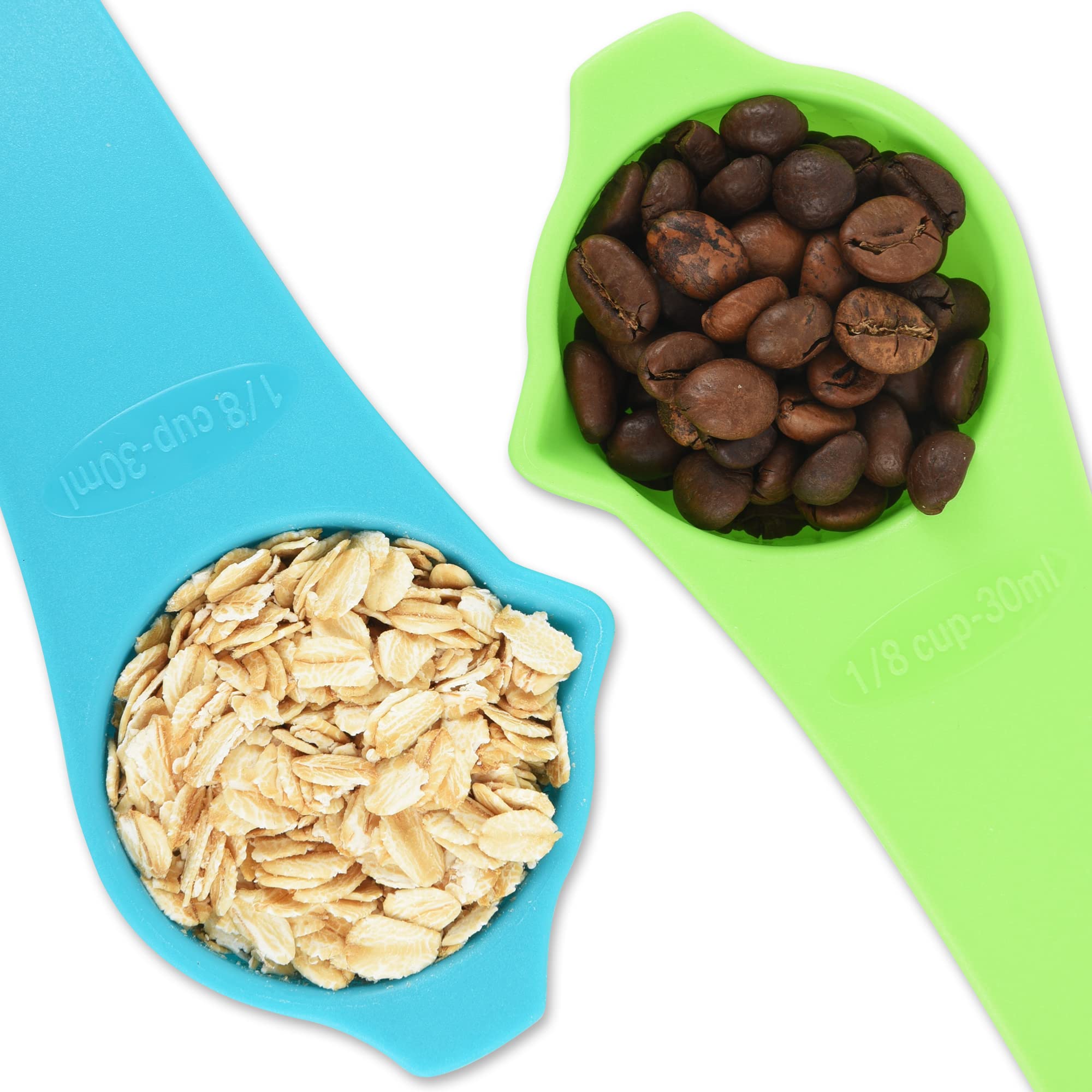 **15-Piece Plastic Measuring Cups and Spoons Set - Stackable, Dishwasher Safe with Leveler for Baking & Cooking | Dry & Liquid Measuring Cups for Kitchen, Home & Professional Use**