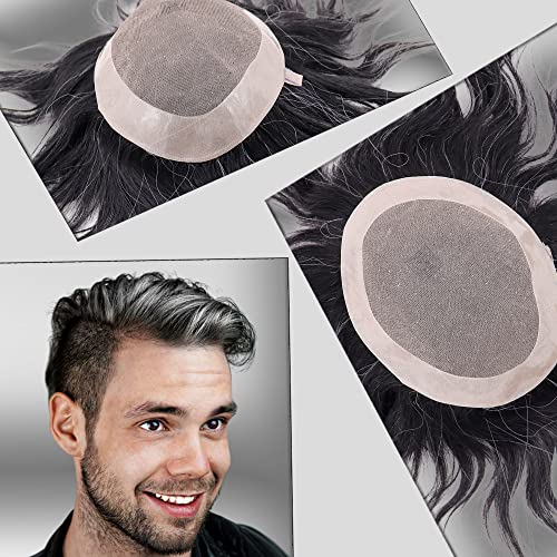 1B Mixed 20% Grey White Hair