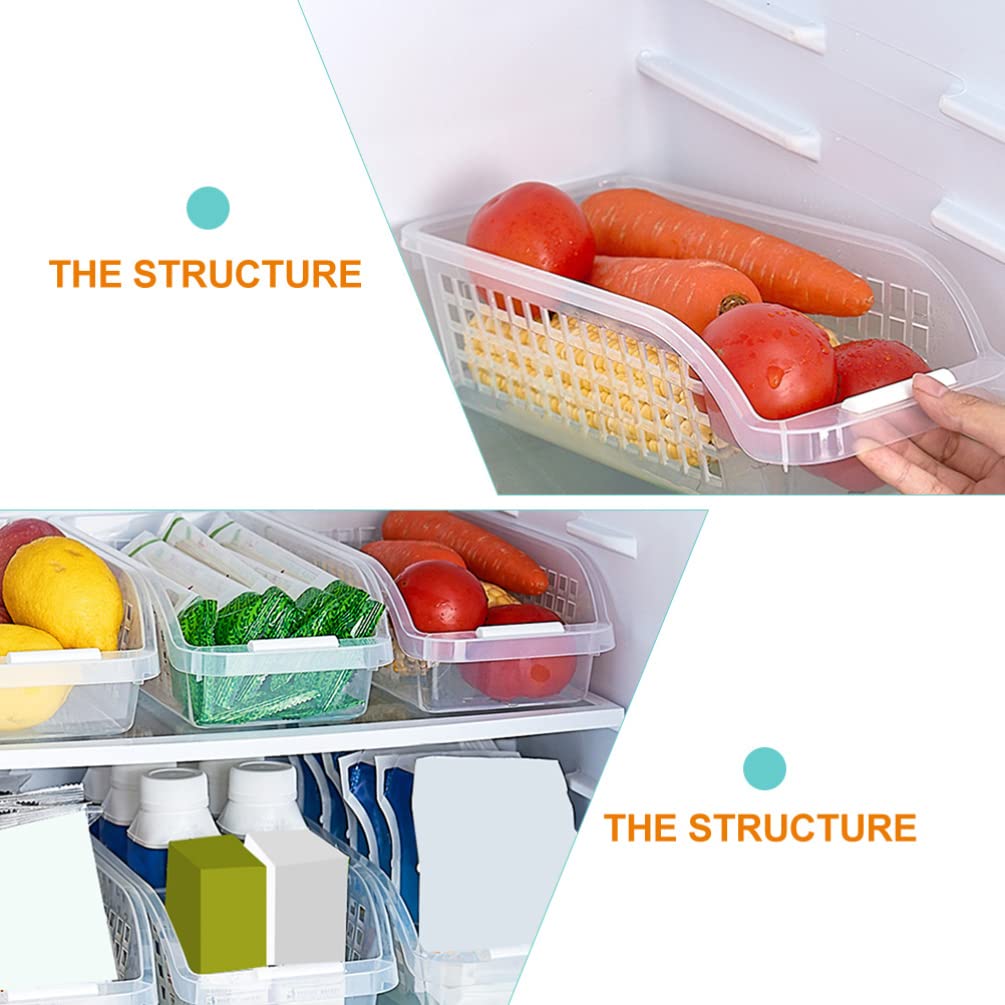 2-Pack Milk Food Storage Containers - Refrigerator Organizer Box for Eggs, Fruits & Vegetables - BPA-Free Freezer Storage Case with Lid - Perfect for Kitchen, Pantry & Fridge Organization