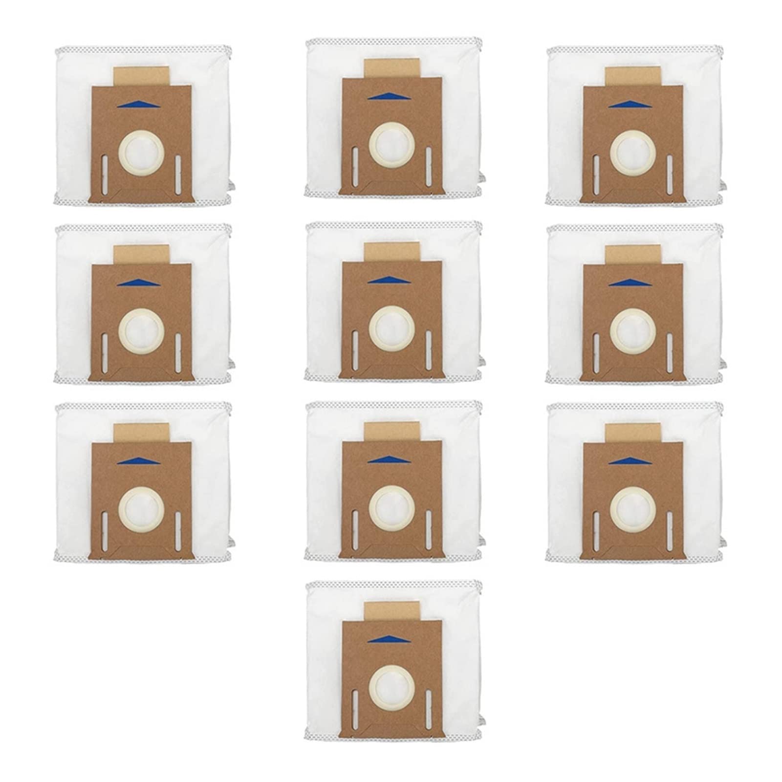 10-Pack Vacuum Dust Bags Compatible with Ecovacs DEEBOT T9/T8/AIVI/N8 Series Robot Vacuums - Replacement Filters for Ecovacs OZMO T8 Max, T8, N8 Pro Plus, N8 Pro - Ideal for Pet Hair, Dust & Allergen Removal in Hardwood & Carpet Cleaning