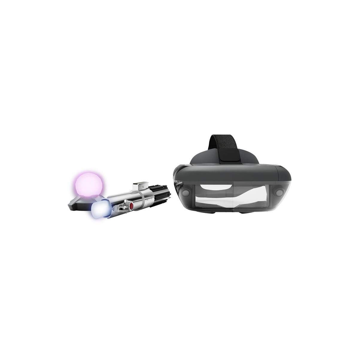 Star Wars Jedi Challenges AR Headset with Lightsaber Controller & Tracking Beacon - Lenovo AR-7561N | Immersive Augmented Reality Gaming Experience for Star Wars Fans | Perfect for Interactive Lightsaber Duels & Jedi Training at Home