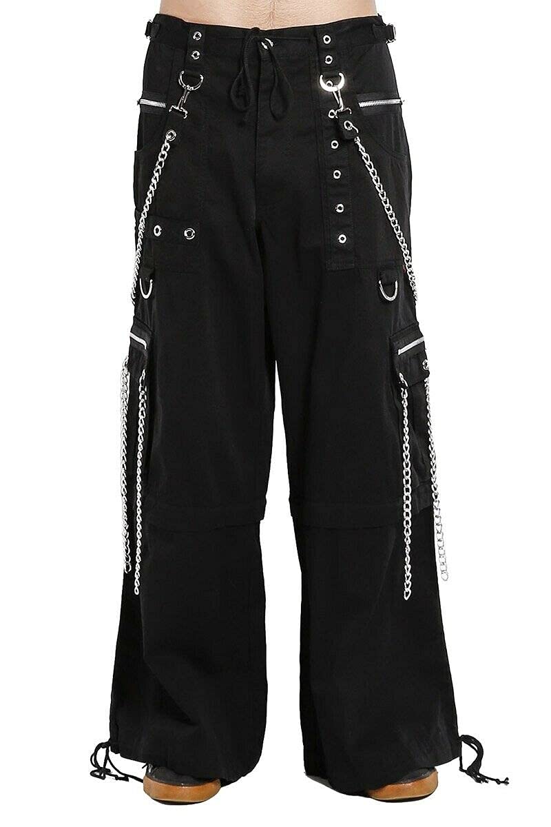 Premium Gothic Bondage Pants for Men - Heavyweight Black Emo Rock Pants | Perfect for Punk Concerts, Halloween Costumes & Alternative Fashion