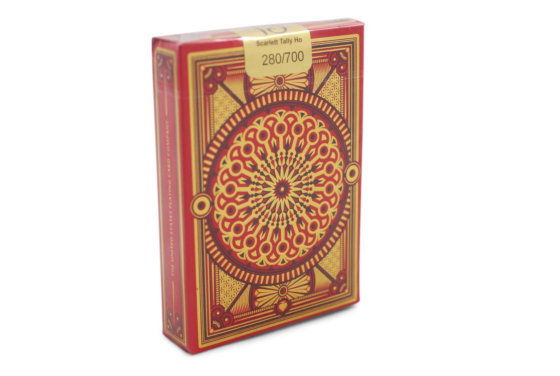 Scarlett Tally Ho Playing Cards - Premium Poker Size Deck for Magic Tricks, Cardistry & Casino Night - Perfect for Card Games, Collectors & Professional Performers