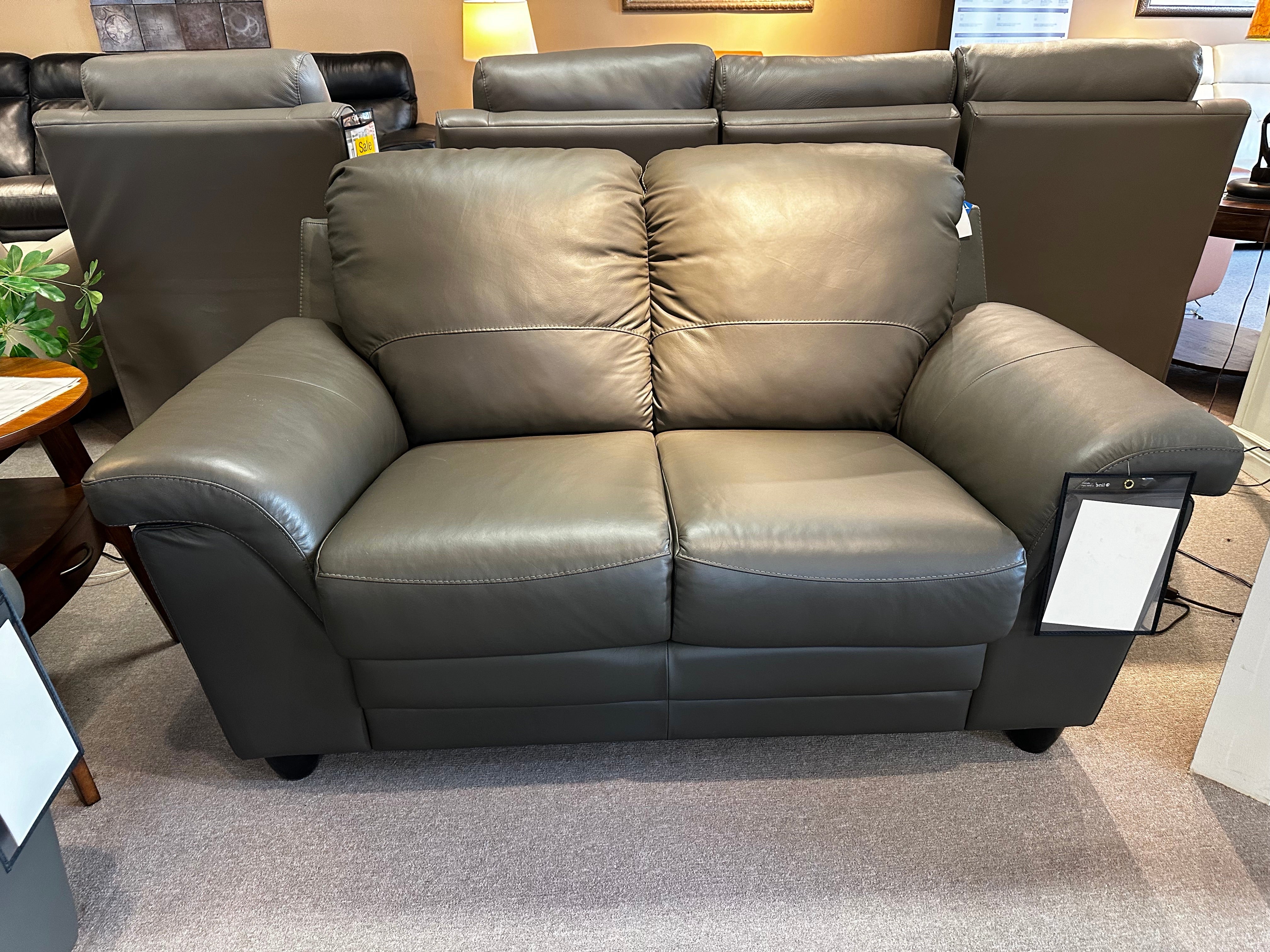 Premium Sirus Huxley Genuine Leather Sofa & Loveseat Set - 100% Top-Grain Leather - Modern Living Room Furniture - $2399-$2699 - Perfect for Home Theater, Lounge & Family Gatherings