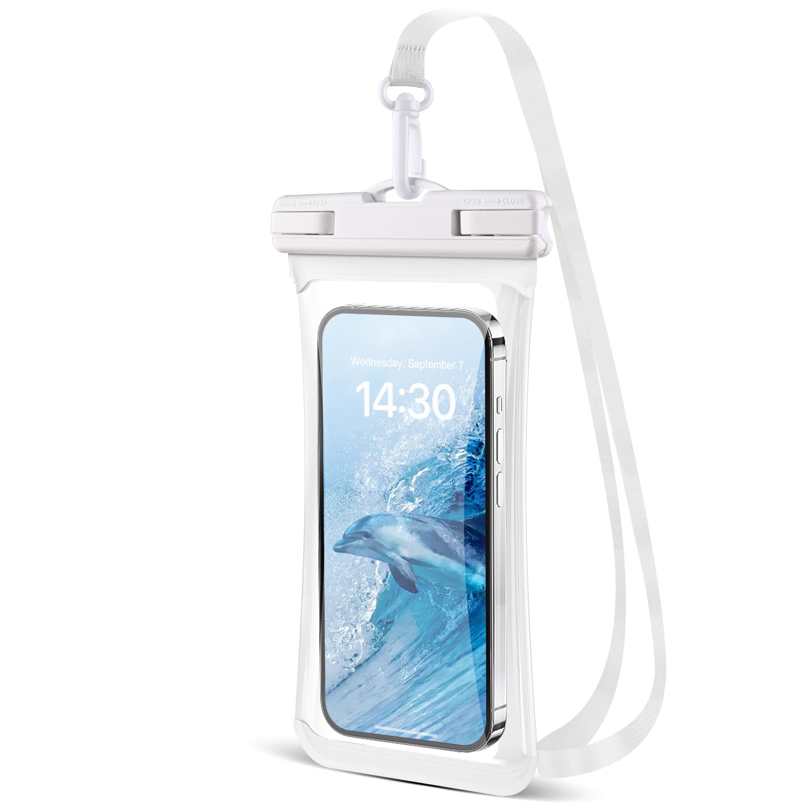 **CITAMAMA IPX8 Waterproof Phone Pouch - Universal Waterproof Case for iPhone 15 Pro Max/14 Pro/13 & Galaxy S24/S23 Ultra (Fits Up to 6.9