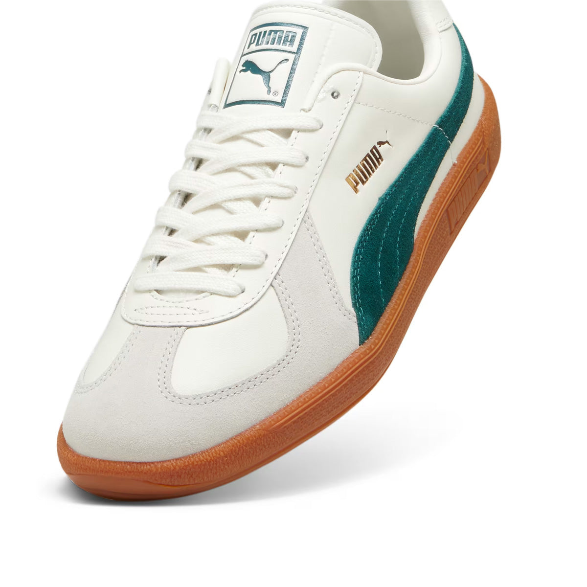 Army Trainer Sneakers - Warm White & Dark Myrtle Colorway | Comfortable Military-Style Shoes for Outdoor Hiking & Casual Wear