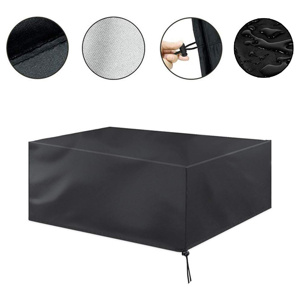 Waterproof Windproof Outdoor Furniture Covers 59x59x28in - Heavy Duty Oxford Fabric Sofa Covers for Patio, Garden, and Storage - All Weather Protection for Outdoor Furniture