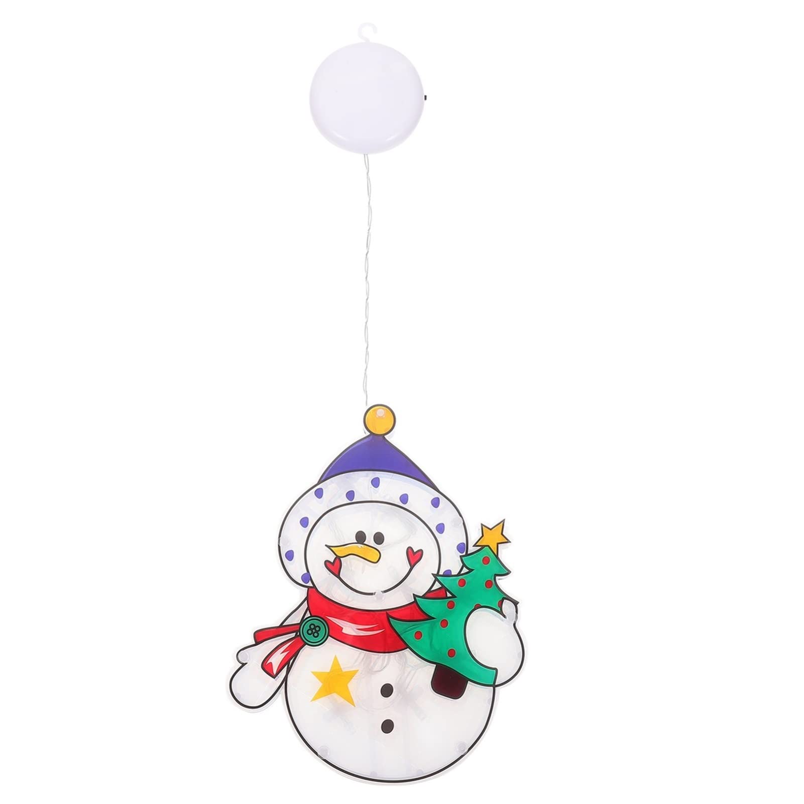 OSALADI LED Christmas Window Lights - Snowman Lighted Window Decorations with Suction Cups for Holiday Home Decor | Perfect for Indoor & Outdoor Christmas Tree, Fireplace, and Party Decoration