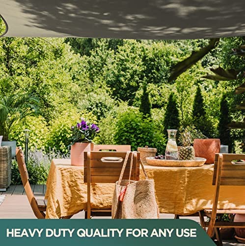 Heavy Duty Waterproof Canvas Tarp - Industrial Grade Cover with Rustproof Grommets (10x12 ft, Green) | Perfect for Construction, Trucking, Camping & Outdoor Protection