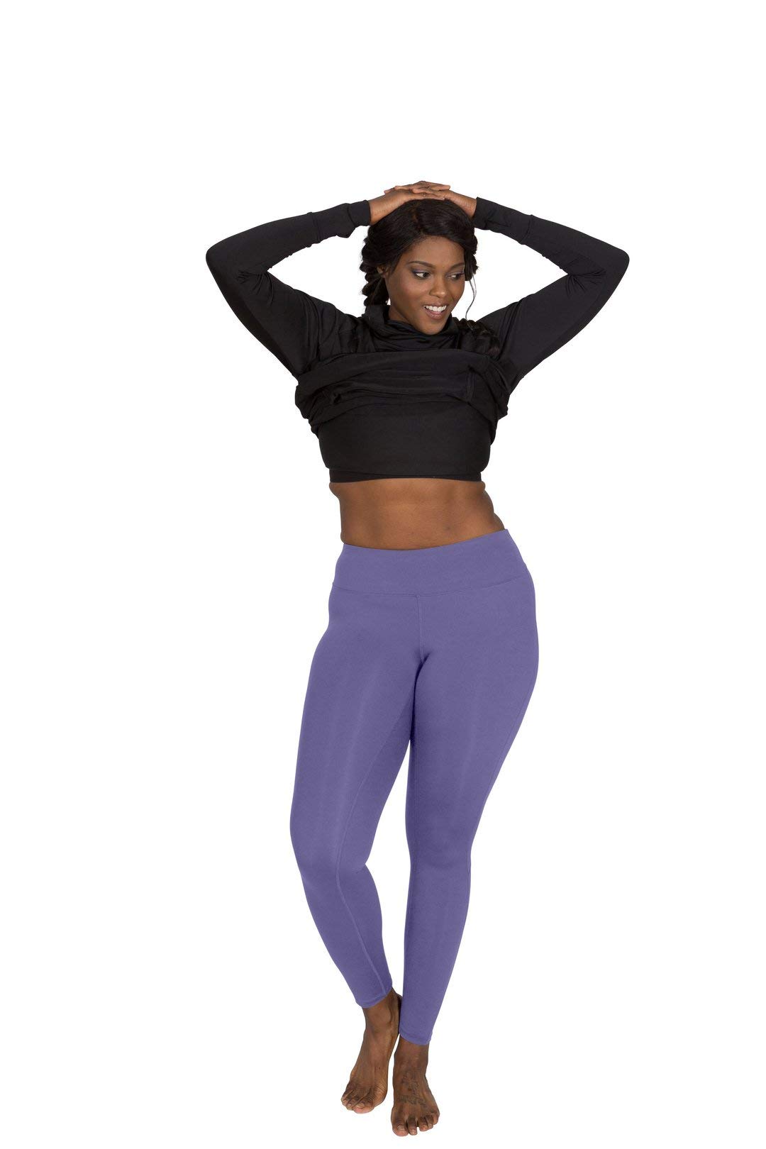 Women's High Waist Yoga Pants with Side Pockets - Workout Running Leggings for Women - Breathable Stretchy Activewear (S/M/L/Plus Size) - Perfect for Gym, Yoga Class & Daily Wear