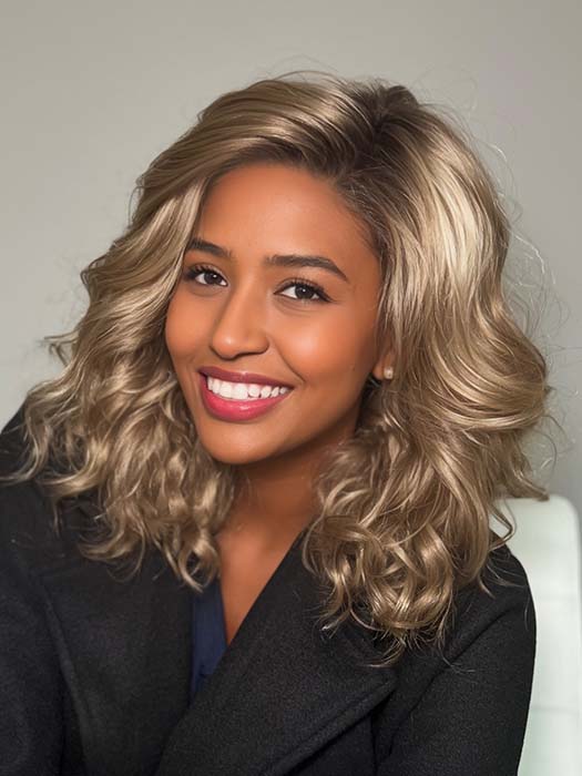 Avalon Synthetic Lace Front Wig - Natural Looking Human Hair Wig for Women | Perfect for Cosplay, Daily Wear & Special Occasions