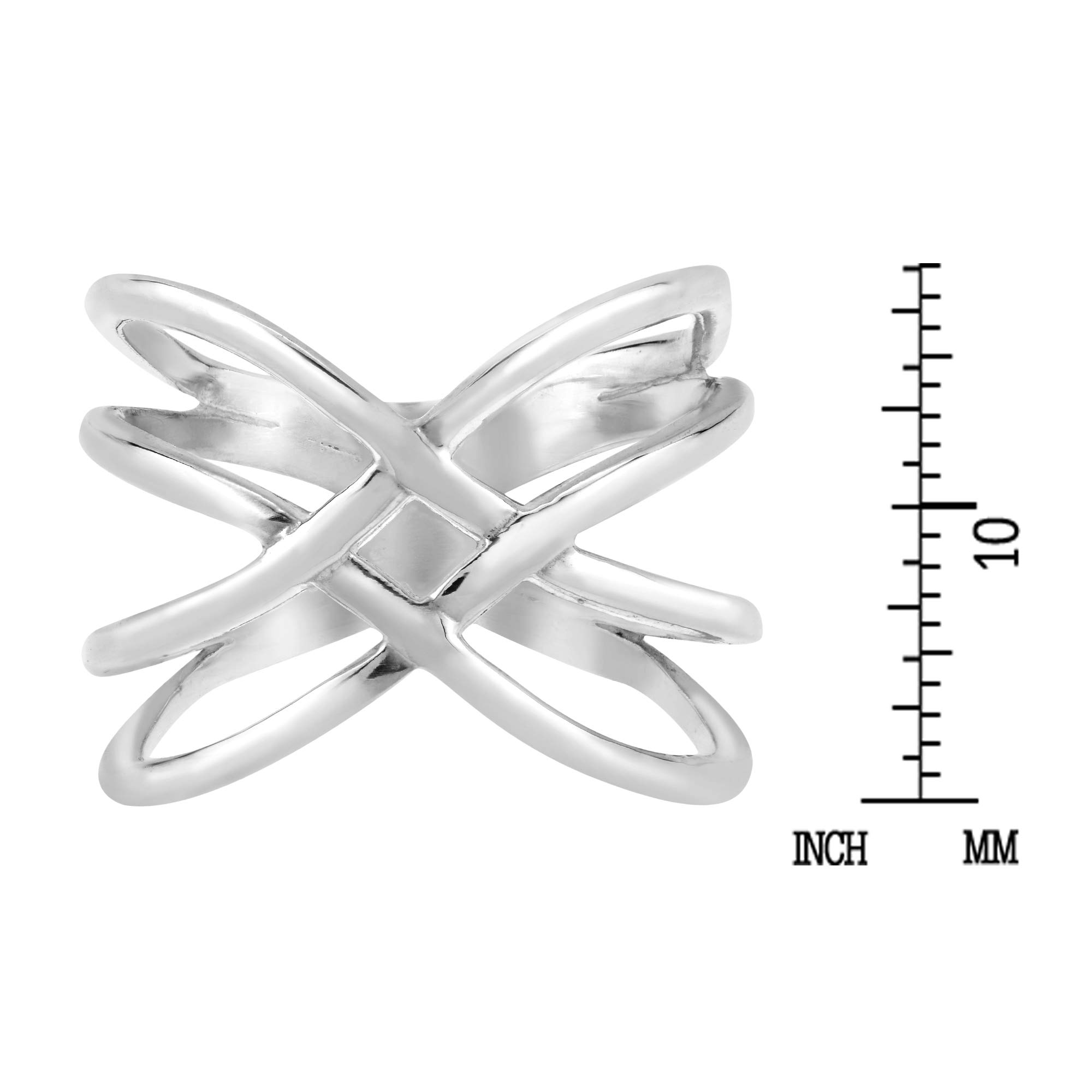 Exotic Puzzle Weave .925 Sterling Silver Ring for Women & Men | Dainty Wedding Band, Couple Rings | Comfort Fit Unisex Jewelry (Sizes 6-10) | Perfect for Anniversaries, Engagements & Everyday Wear
