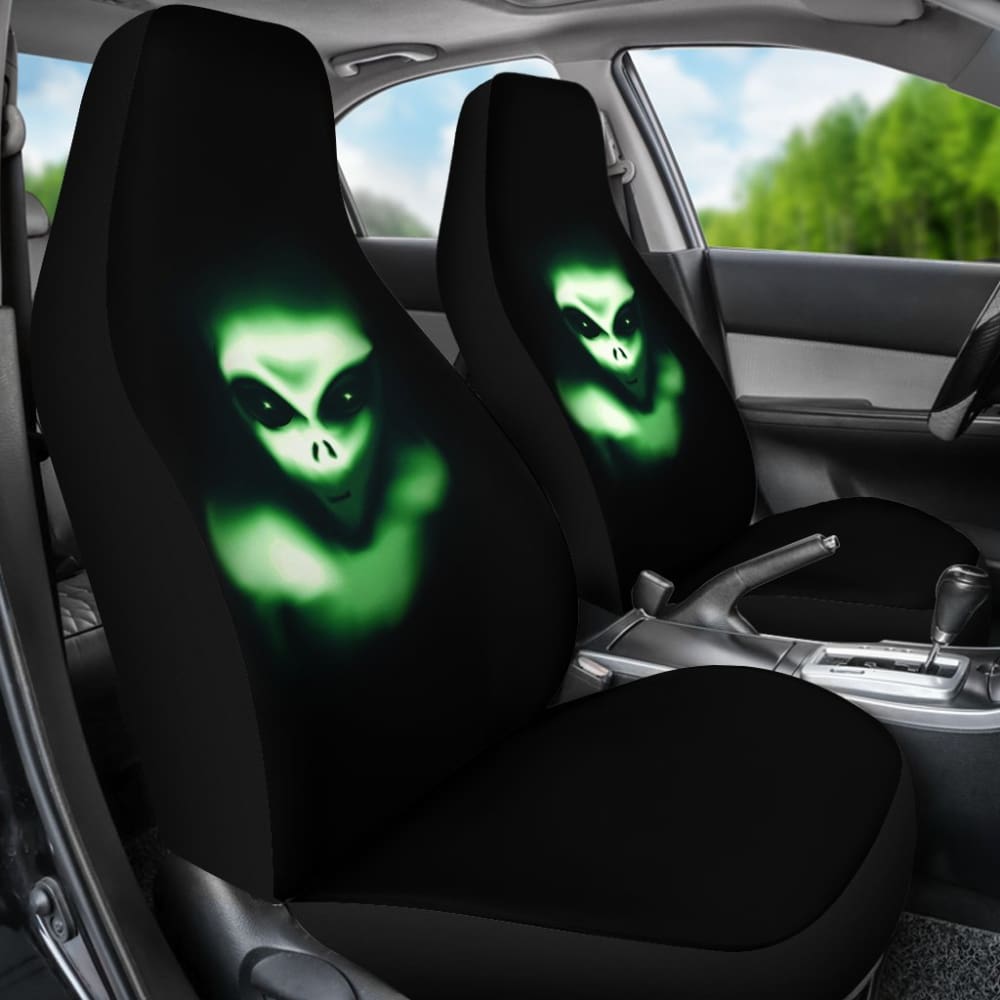 Alien Is Watching You Closely Car Seat Covers 212304 - Unique Sci-Fi Car Accessories for Cars, SUVs & Trucks - Perfect for Halloween, Cosplay & Themed Parties