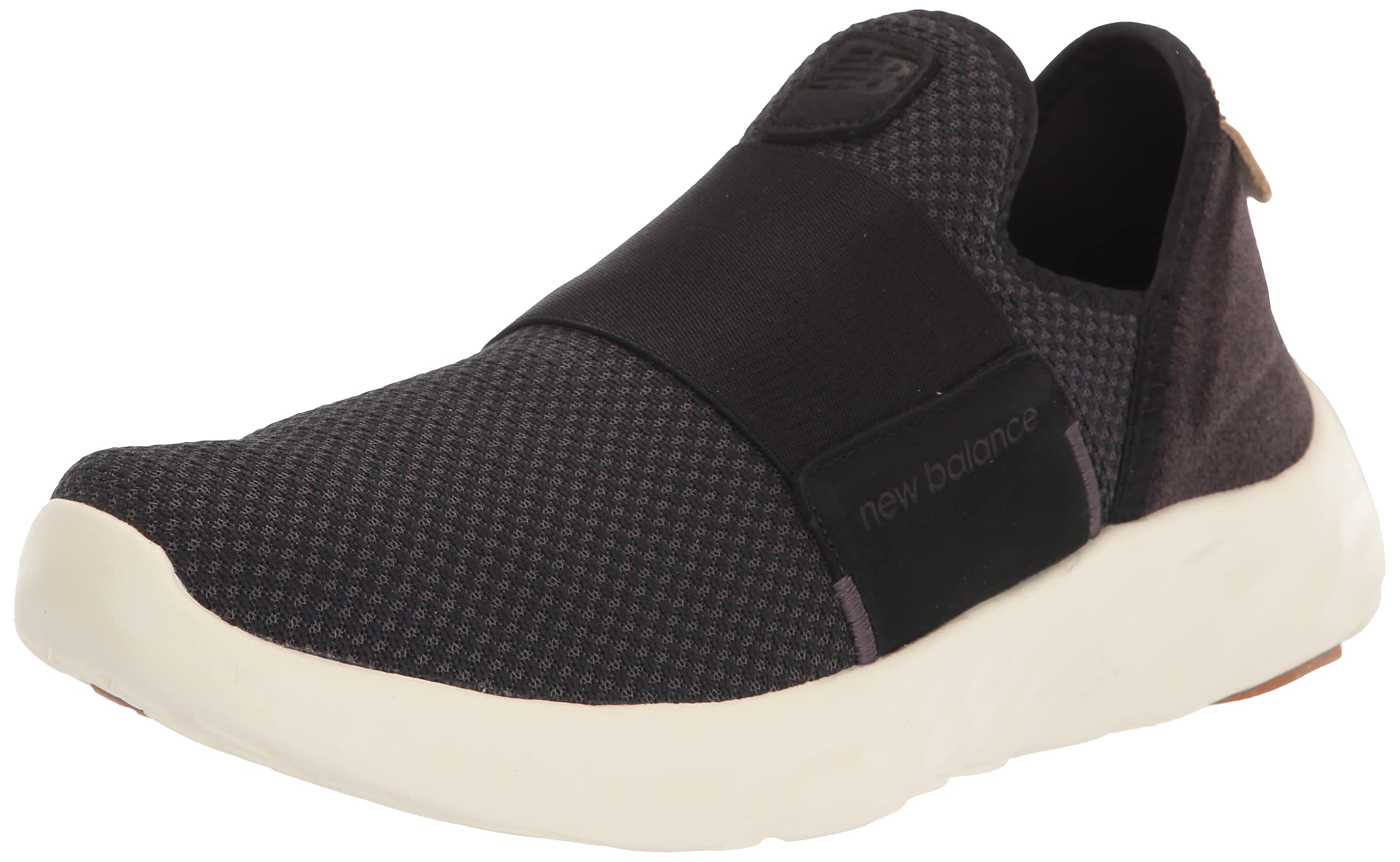 New Balance Men's Fresh Foam Sport V2 Slip-On Running Shoes - Lightweight & Comfortable Sneakers for Jogging, Gym Workouts & Casual Wear - Black/Phantom - Size 7