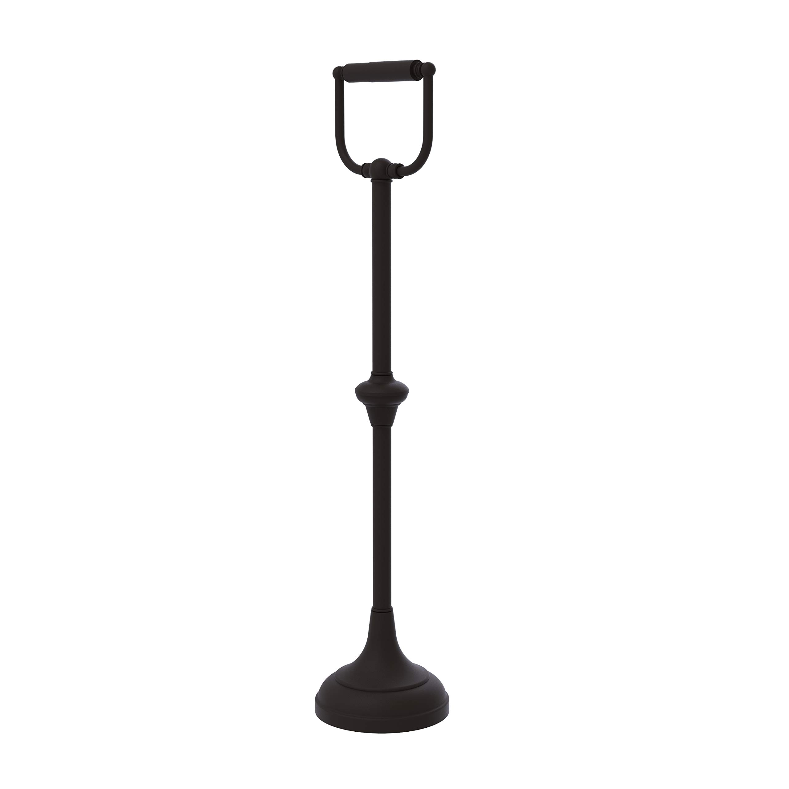 Allied Brass TS-24C-ORB Free Standing Toilet Paper Holder, Oil Rubbed Bronze Finish - Perfect for Bathroom, Restroom & Home Decor