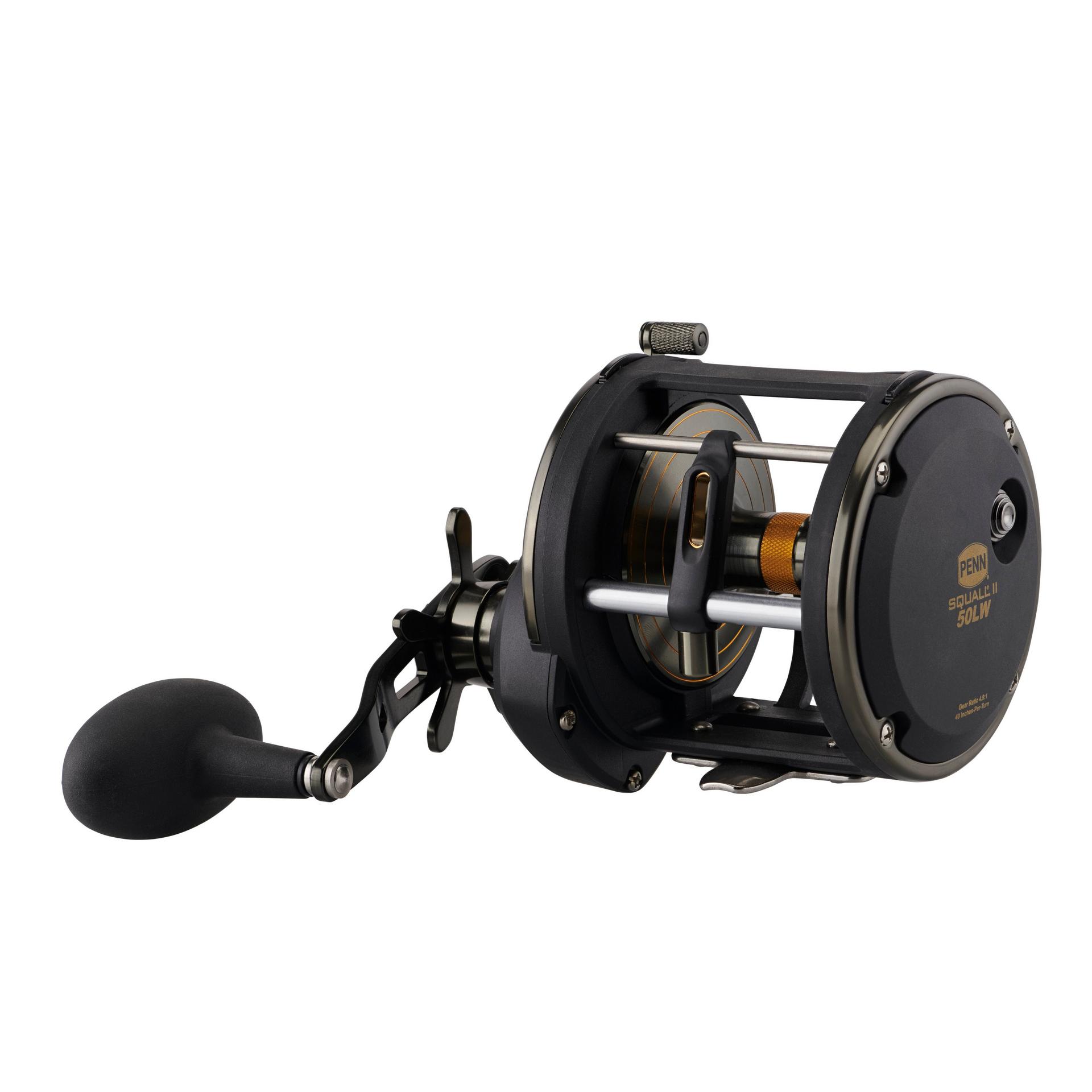 Squall® II Level Wind Conventional Reel - Saltwater & Freshwater Fishing Reel for Casting, Trolling & Bottom Fishing - Perfect for Offshore, Inshore & Pier Angling