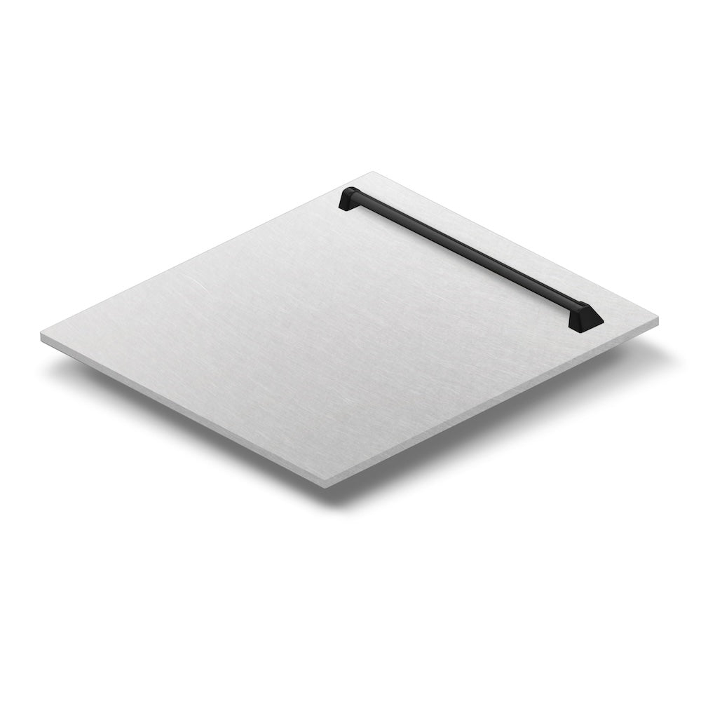 ZLINE Autograph Edition 24 Inch Monument Dishwasher Panel - Matte Black Handle & Multiple Color Options (DPMTZ 24 MB) | Built-In Dishwasher Cover Panel for Modern Kitchen Design