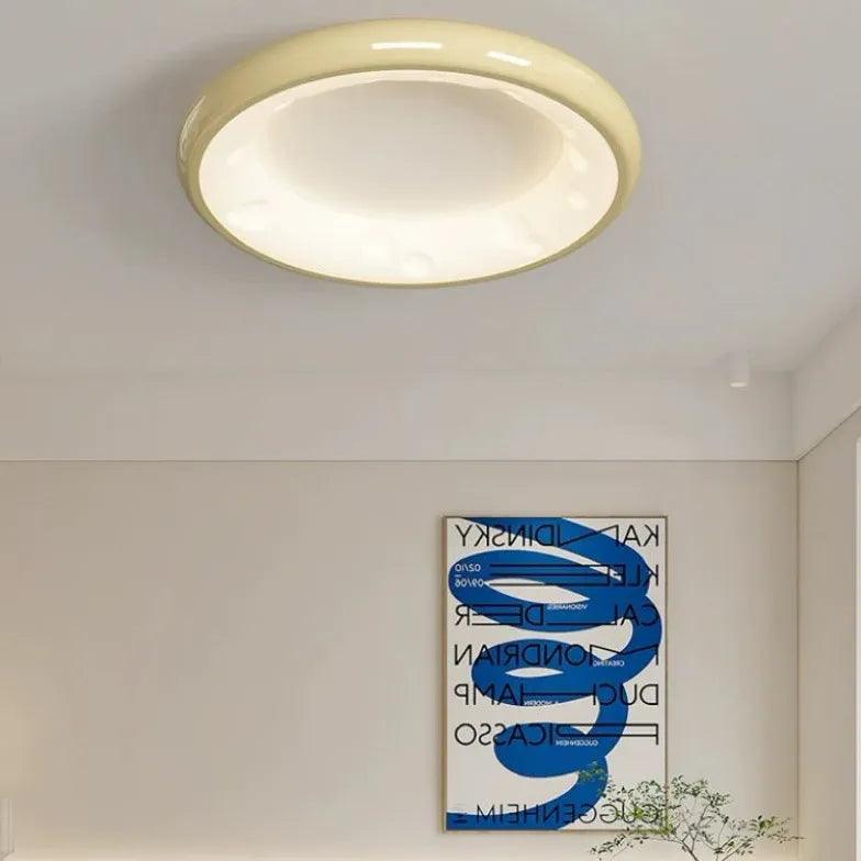 Modern LED Flush Ceiling Light with Smooth Disc Design - Energy Efficient Lighting for Bedroom, Living Room & Kitchen